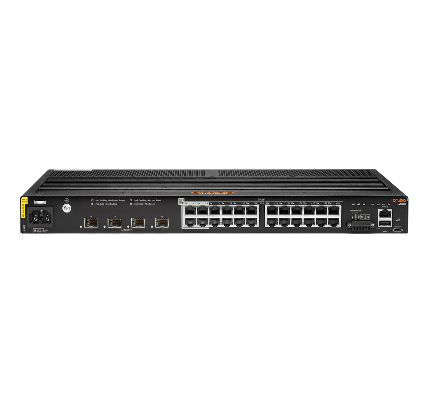 HPE Aruba Networking 4100i - Switch - 20 x 10/100/1000 (PoE Class 4)