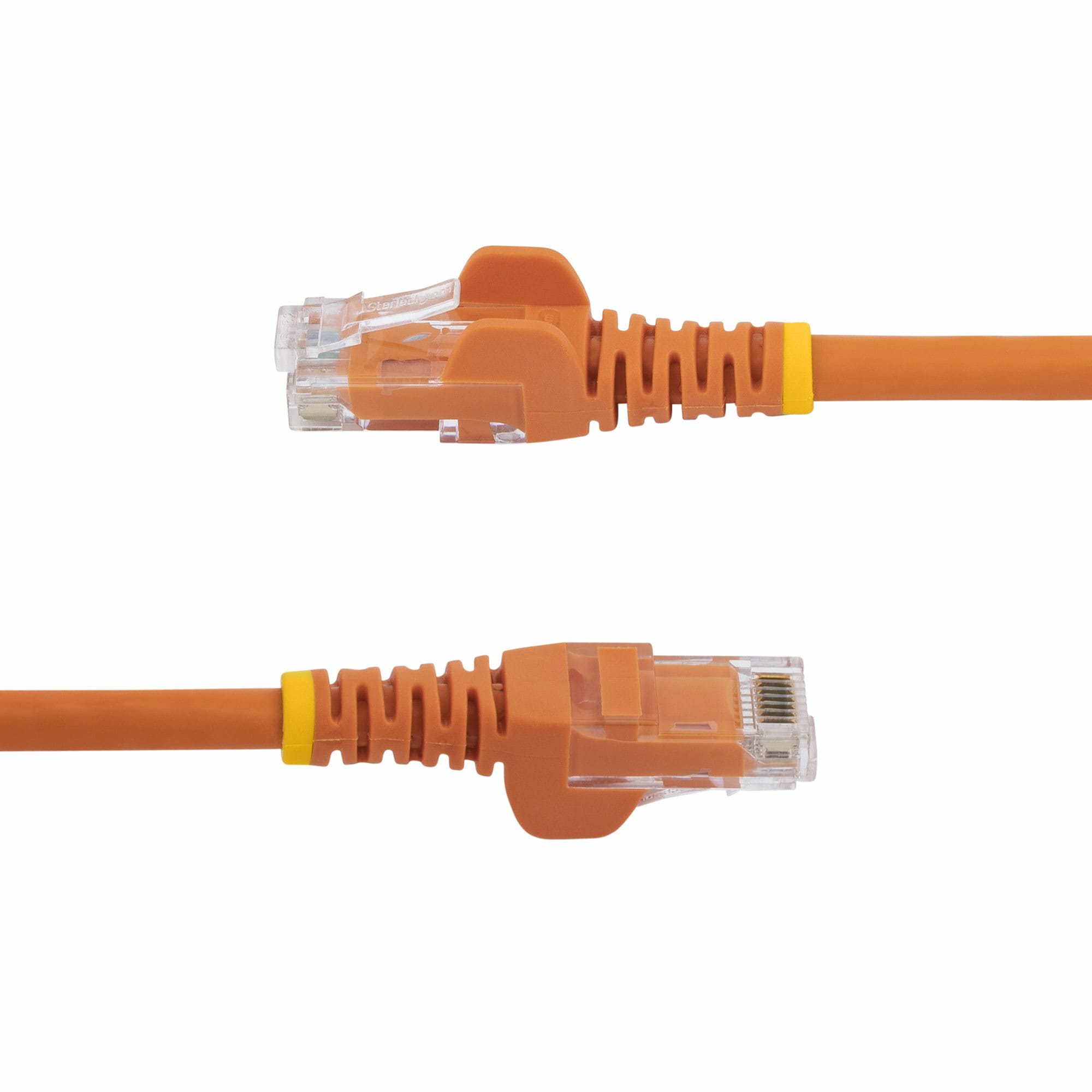 StarTech.com 3m CAT6 Ethernet Cable, 10 Gigabit Snagless RJ45 650MHz 100W PoE Patch Cord, CAT 6 10GbE UTP Network Cable w/Strain Relief, Orange, Wiring is UL Certified/TIA - Category 6 - 24AWG (N6PATC3MOR)