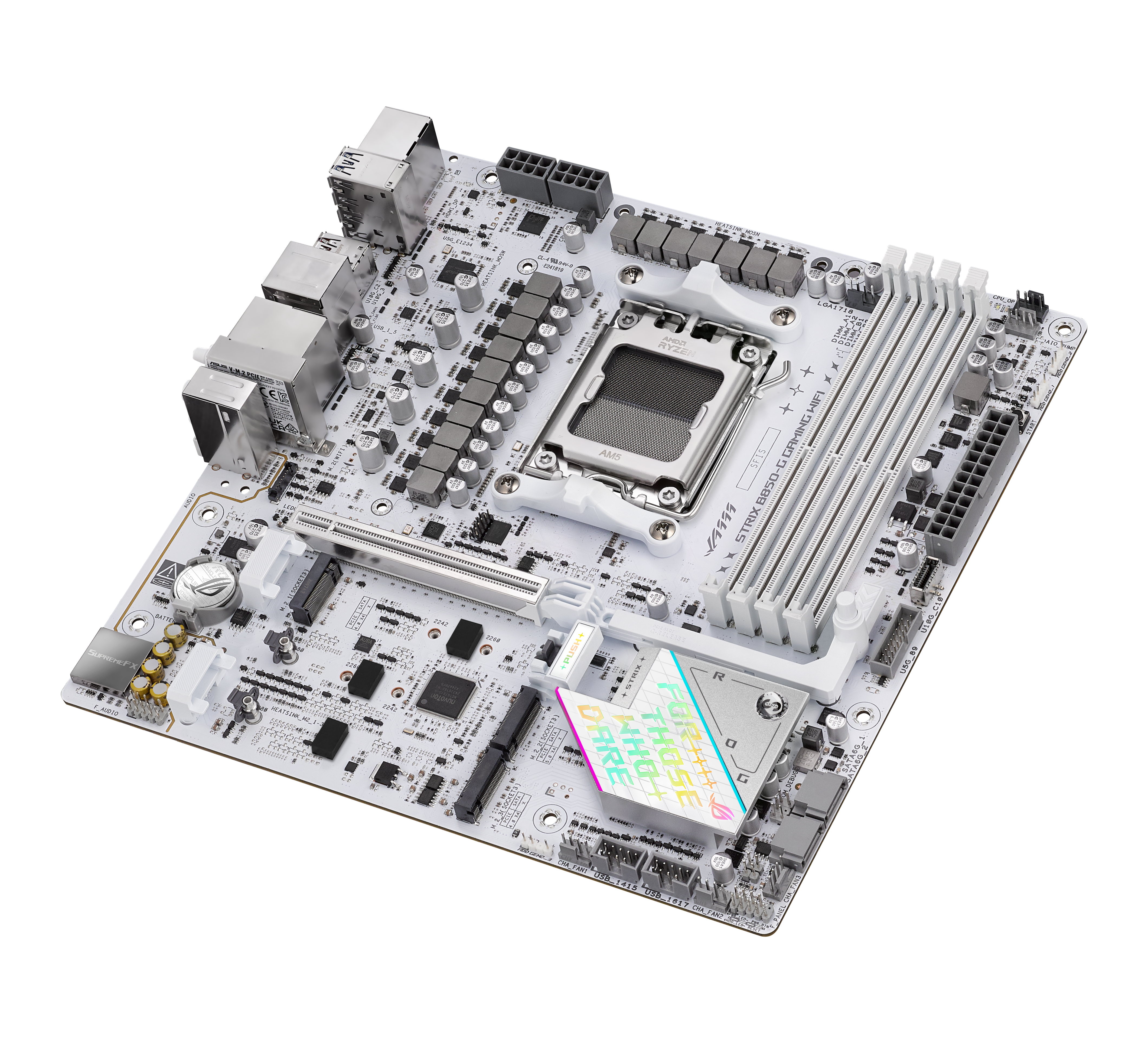 ASUS ROG STRIX B850-G GAMING WIFI - Motherboard - micro ATX - Socket AM5 - AMD B850 Chipsatz - USB-C 3.2 Gen 2x2, USB-C 3.2 Gen2, USB 3.2 Gen 2, USB 3.2 Gen 1 - 2.5 Gigabit LAN, Wi-Fi 7, Bluetooth - Onboard-Grafik (CPU erforderlich)