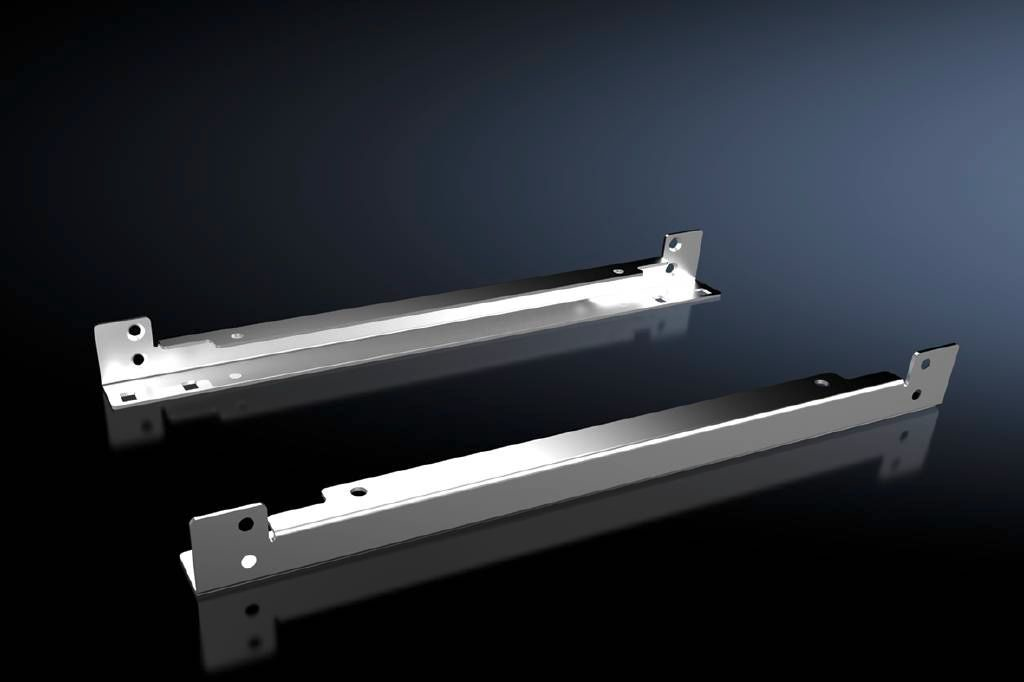 Rittal 8617.400, Regal-Schiene, Silber, Galvanisiertes Stahl, 600 mm, 2 Stück(e), 3 kg