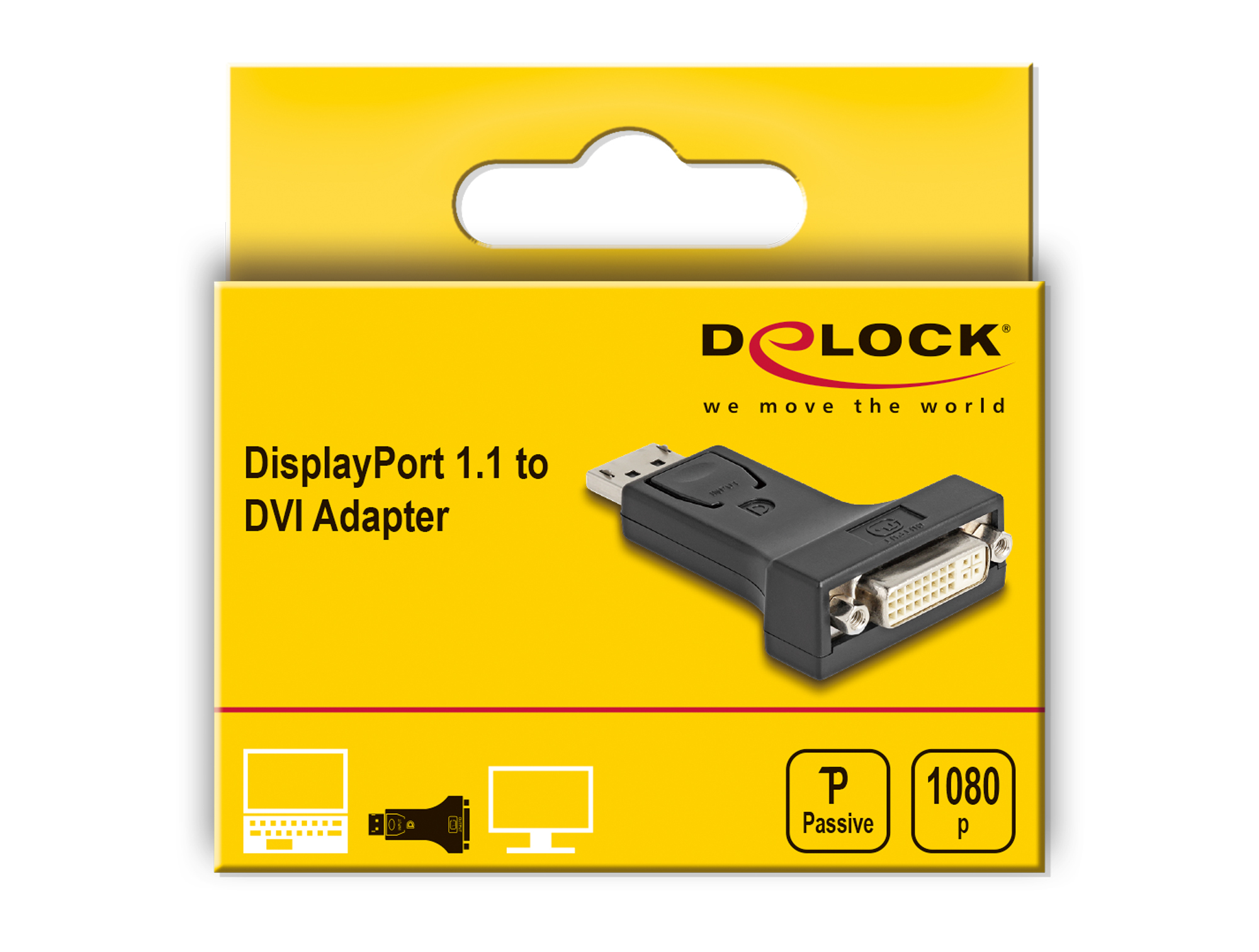 Delock Videoadapter - Dual Link - DisplayPort (M)