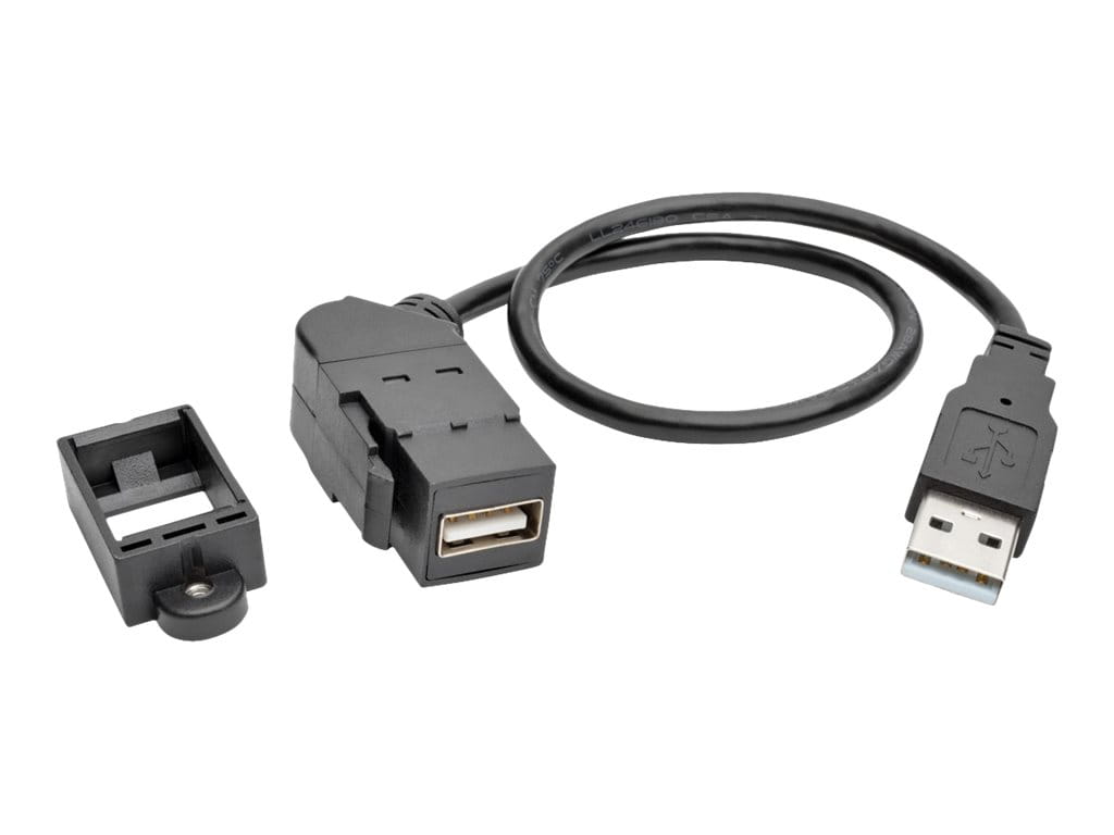 Tripp Eaton Tripp Lite Series USB 2.0 All-in-One Keystone/Panel Mount Extension Cable (M/F)