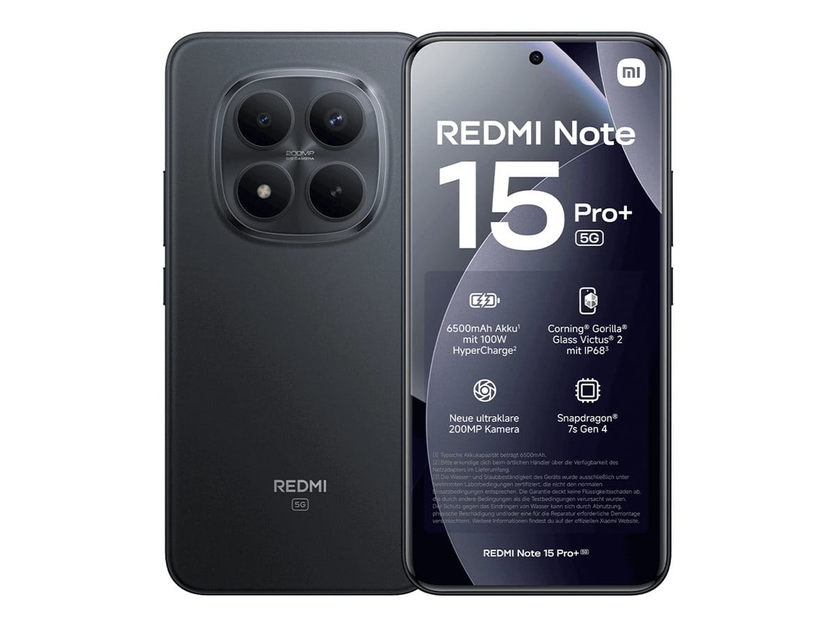 Xiaomi Redmi Note 15 Pro+ - 5G Smartphone - Dual-SIM - RAM 8 GB / Interner Speicher 256 GB - OLED-Display - 6.83" - 2772 x 1280 Pixel (120 Hz)