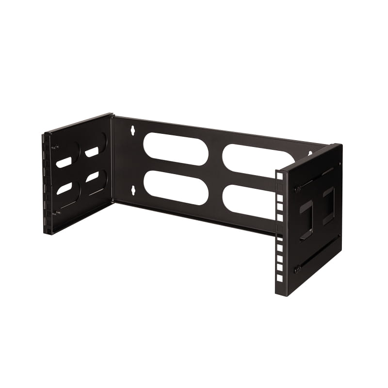 LogiLink Rack Bracket - geeignet für Wandmontage - Schwarz, RAL 9003 - 4U - 48.3 cm (19")