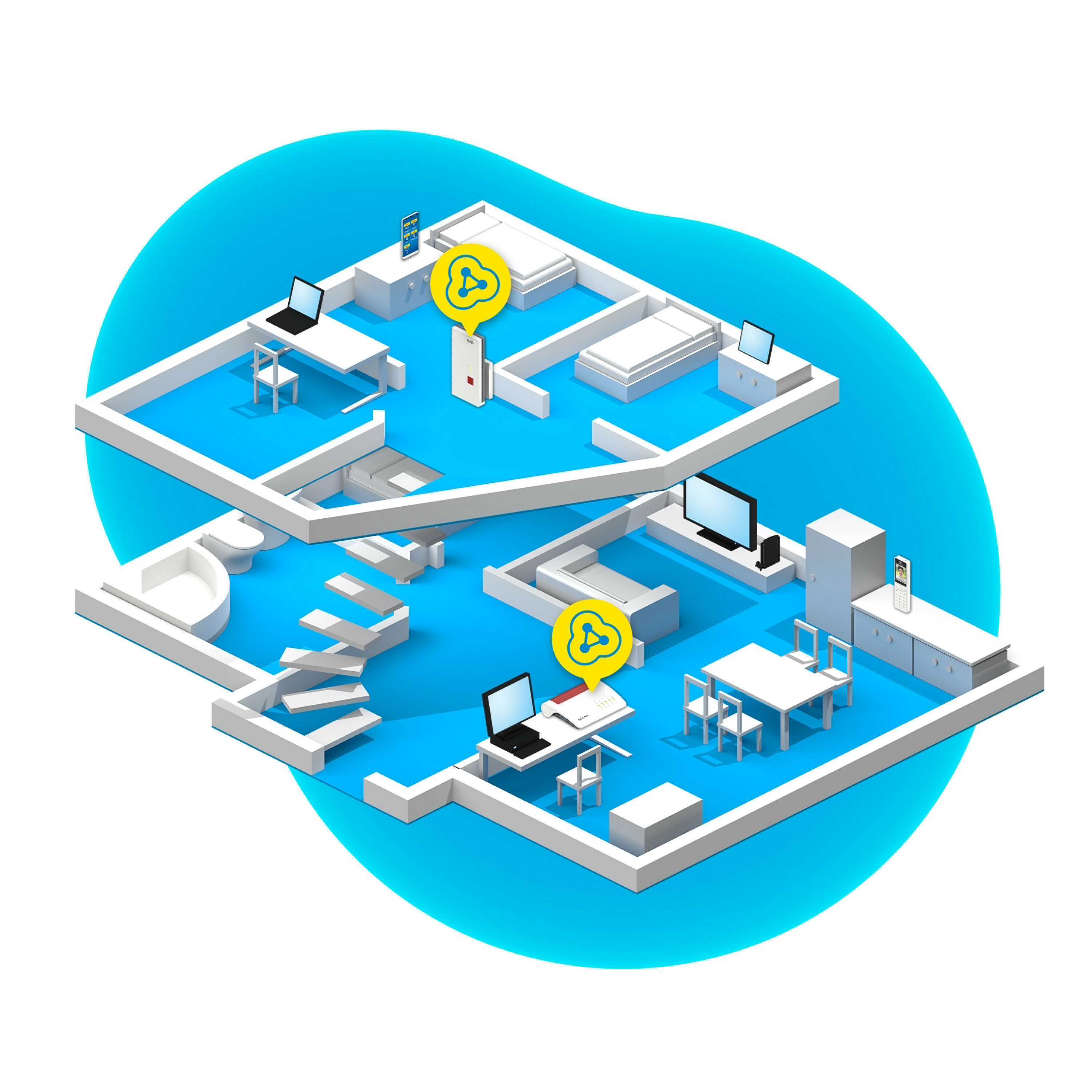 AVM FRITZ! Repeater 2400 - Wi-Fi-Range-Extender -