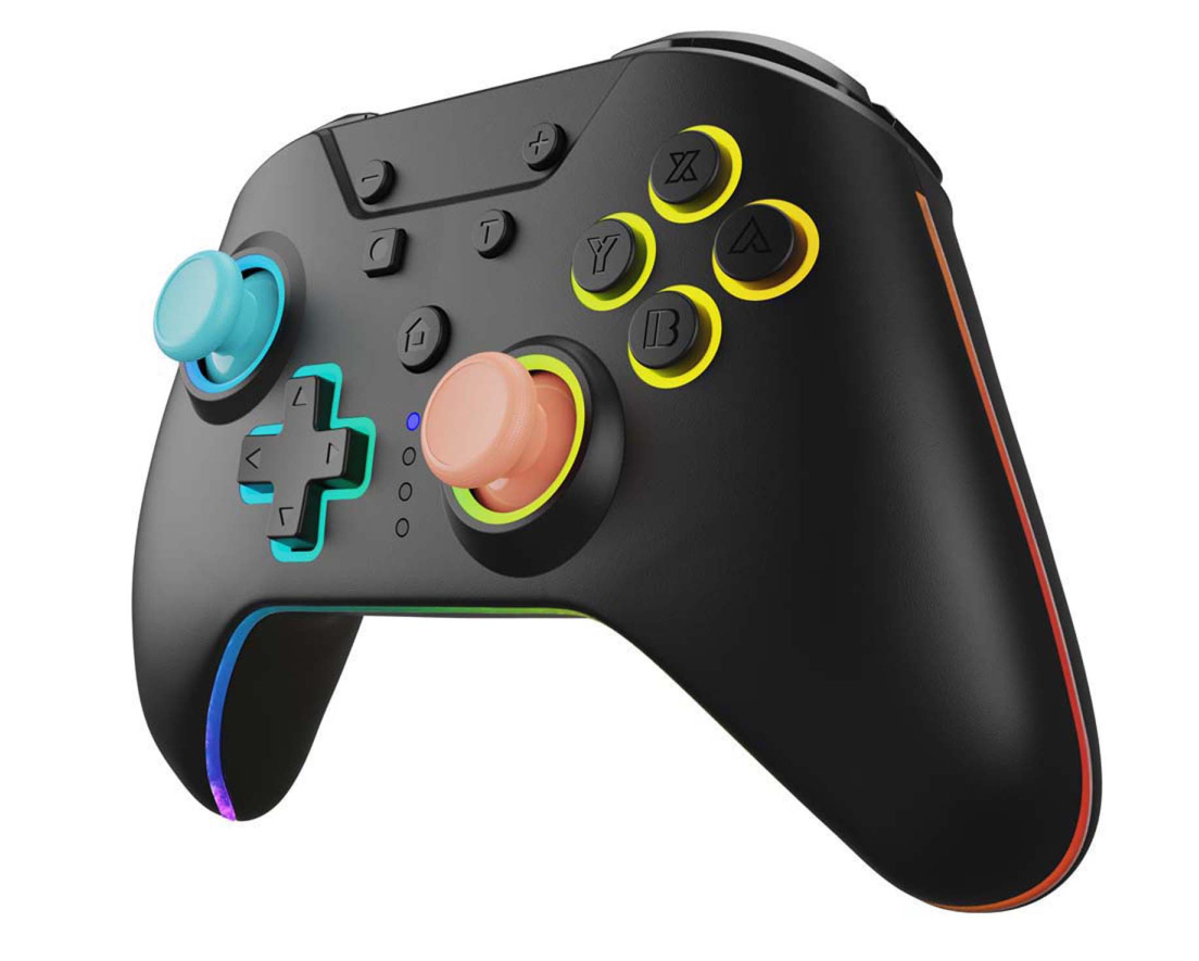 Hyperkin M07619-BUOR, Gamepad, Nintendo Switch, Nintendo Switch OLED, Schaltfläche Zurück, Home button, Turbo-Taste, Analog / Digital, Mehrfarbig, Kabellos