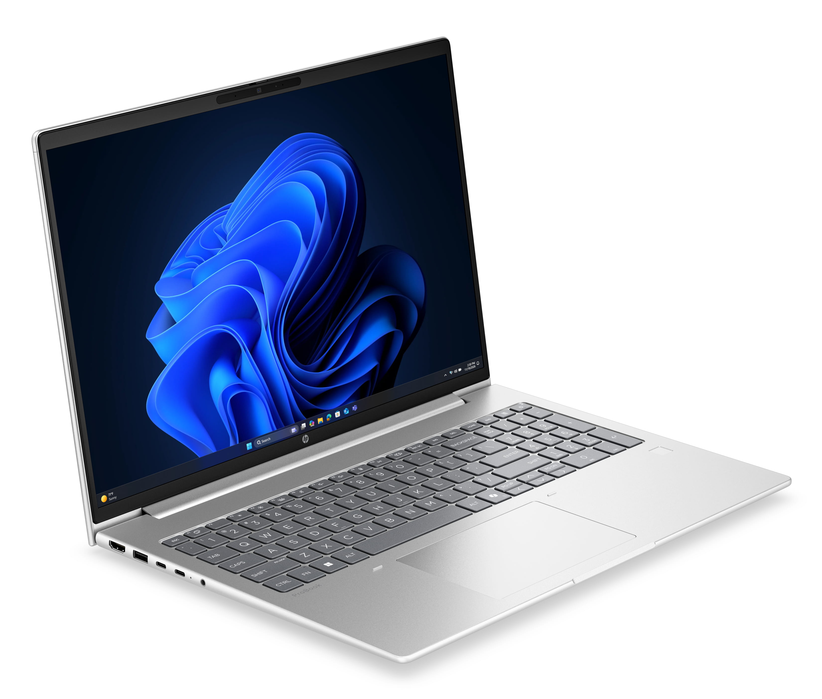 HP ProBook 4 G2a Notebook AI - 177-Grad Scharnierdesign - AMD Ryzen 5 230 / 3.5 GHz - Win 11 Pro - Radeon 760M - 16 GB RAM - 512 GB SSD NVMe - 40.6 cm (16")