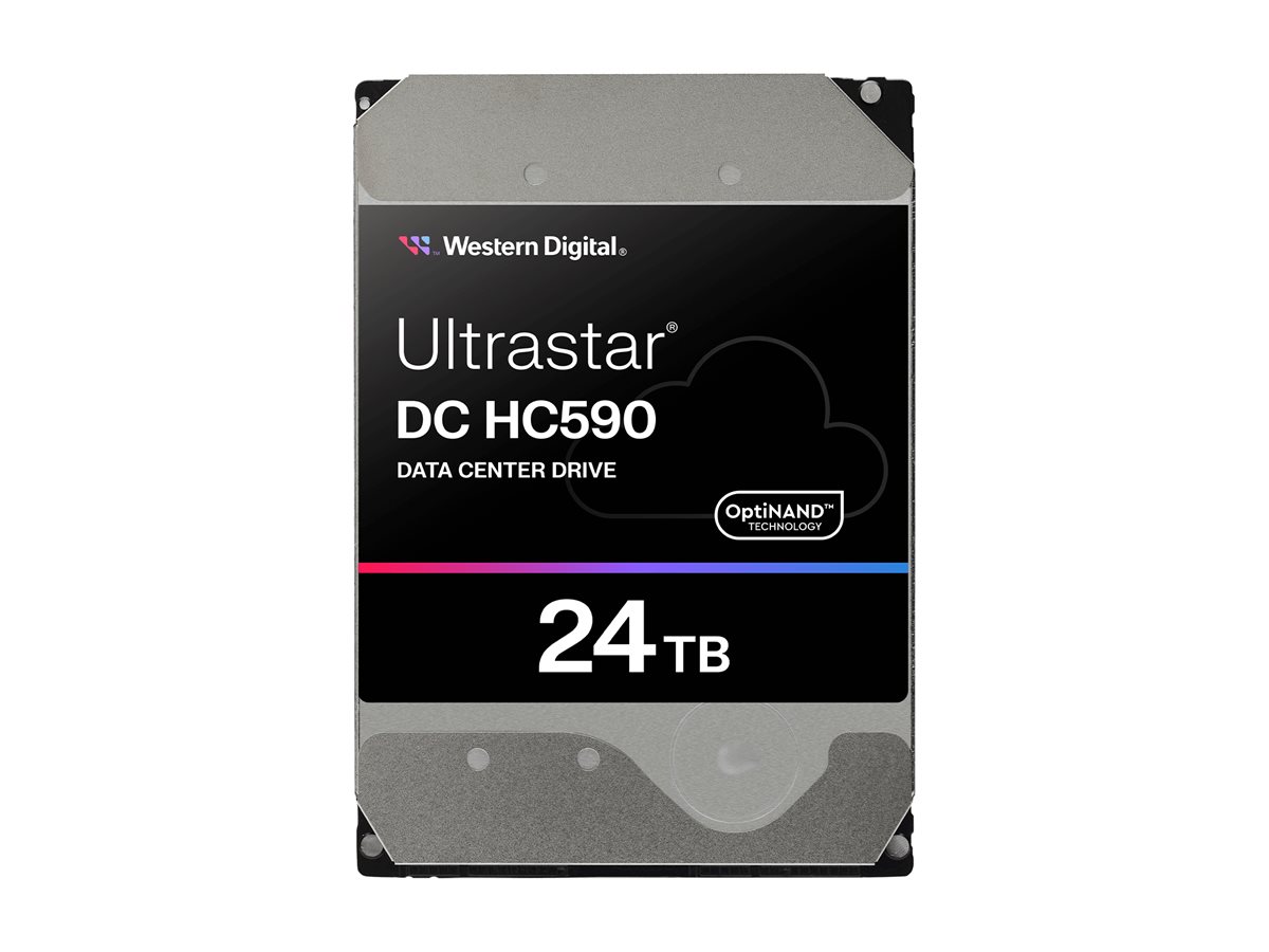 WD Ultrastar DC HC590 0F65642 - Festplatte - Datencenter - verschlüsselt - 24 TB - intern - 3.5" (8.9 cm)