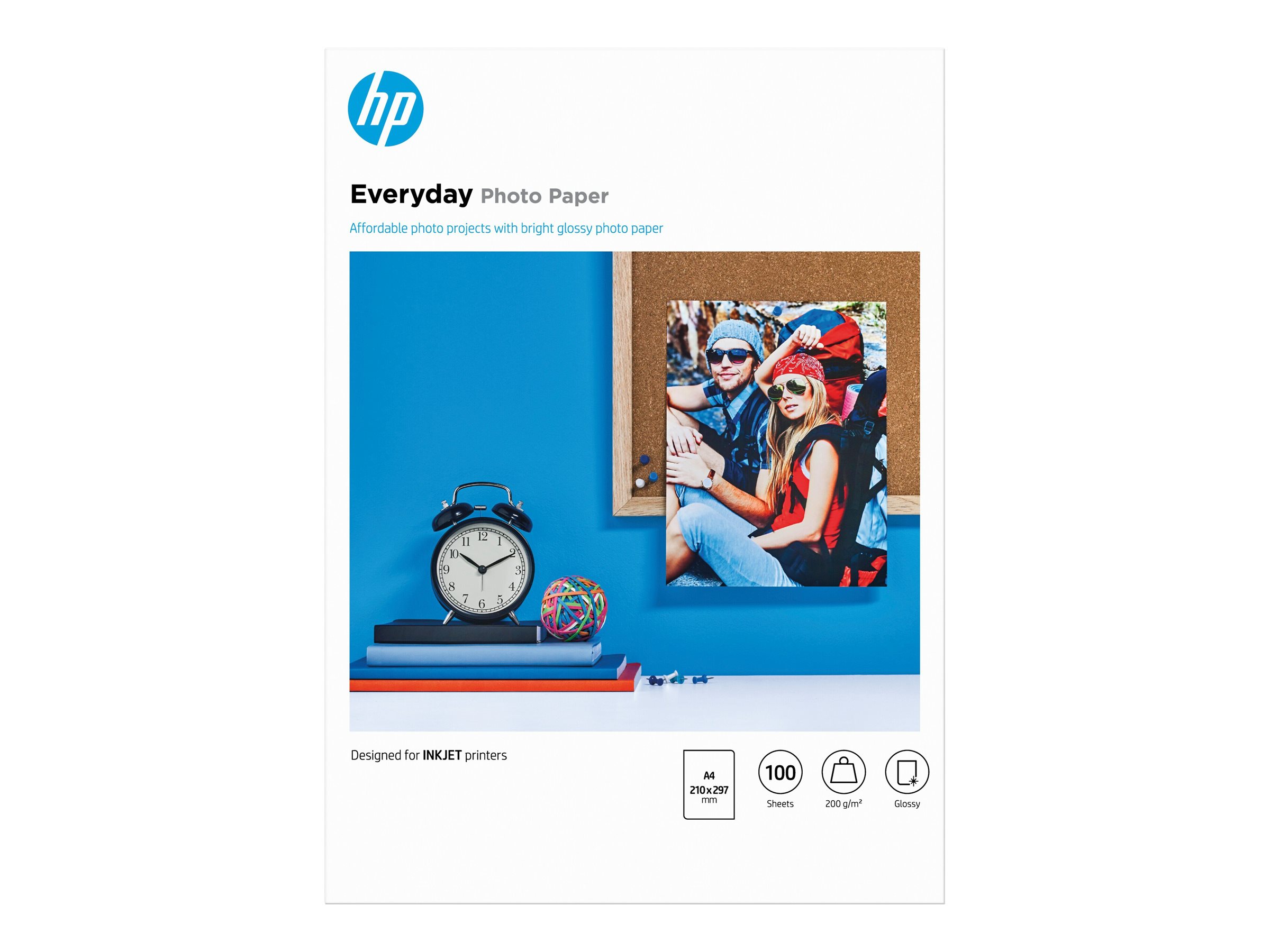 HP Everyday Photo Paper - Glänzend - A4 (210 x 297 mm)