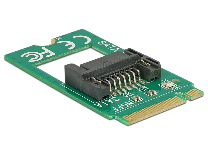 Delock Adapter M.2 Key B male > SATA 7 pin - Schnittstellenadapter