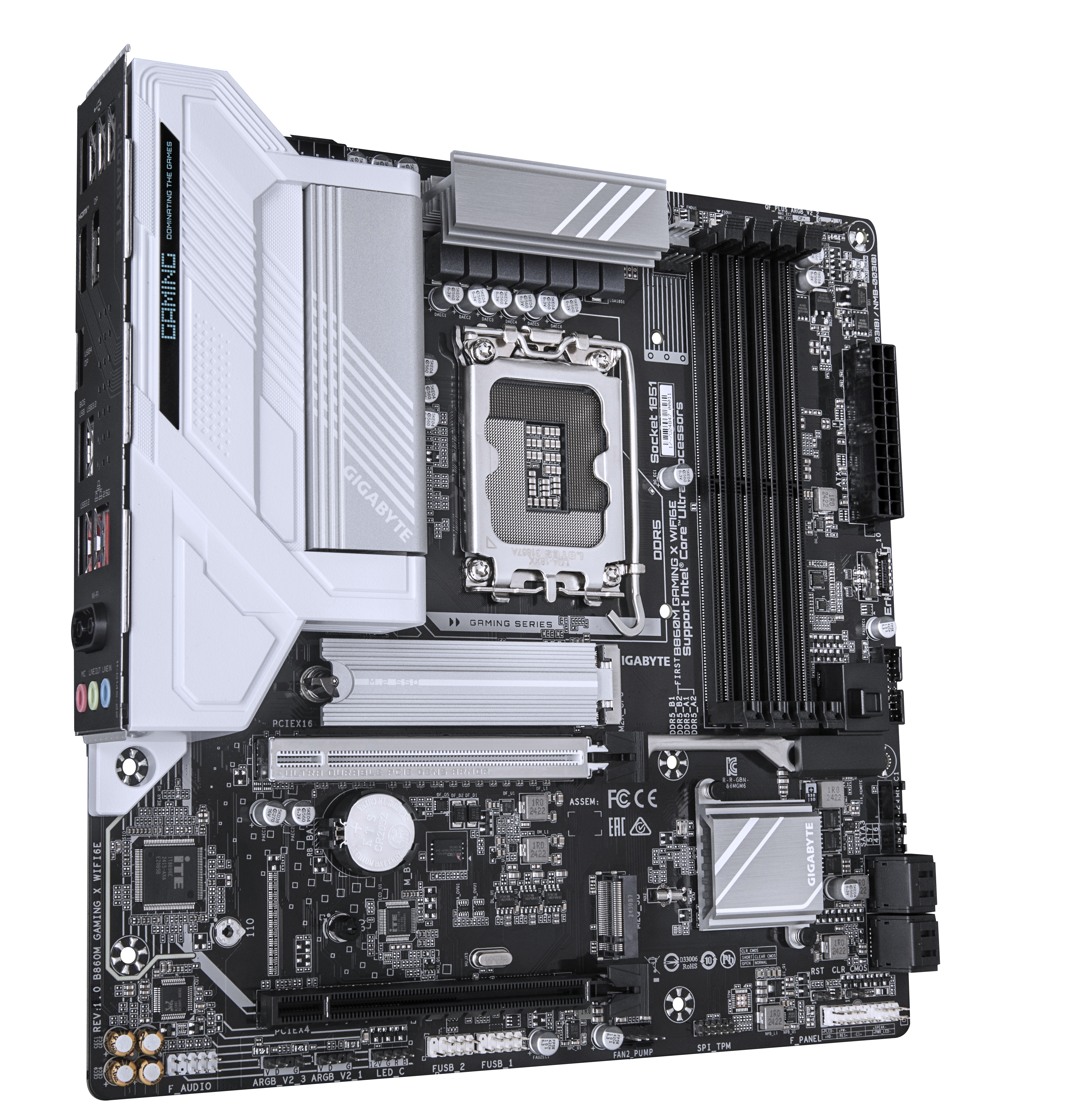 Gigabyte B860M GAMING X WIFI6E - Motherboard - micro ATX - LGA1851 Sockel - AMD B850 Chipsatz - USB4, USB-C 3.2 Gen2, USB 3.2 Gen 1 - Bluetooth, Wi-Fi 6E, Gigabit LAN - Onboard-Grafik (CPU erforderlich)
