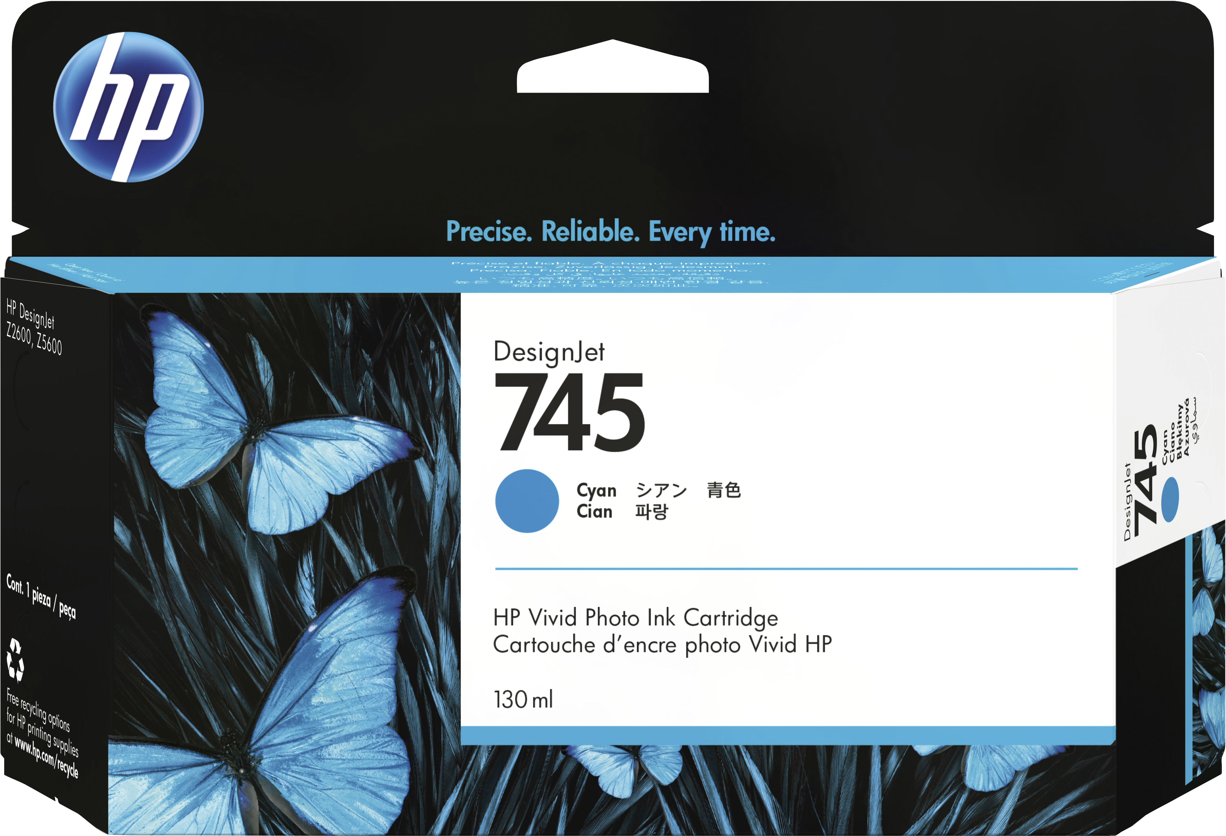 HP 745 - 130 ml - Cyan - original - DesignJet