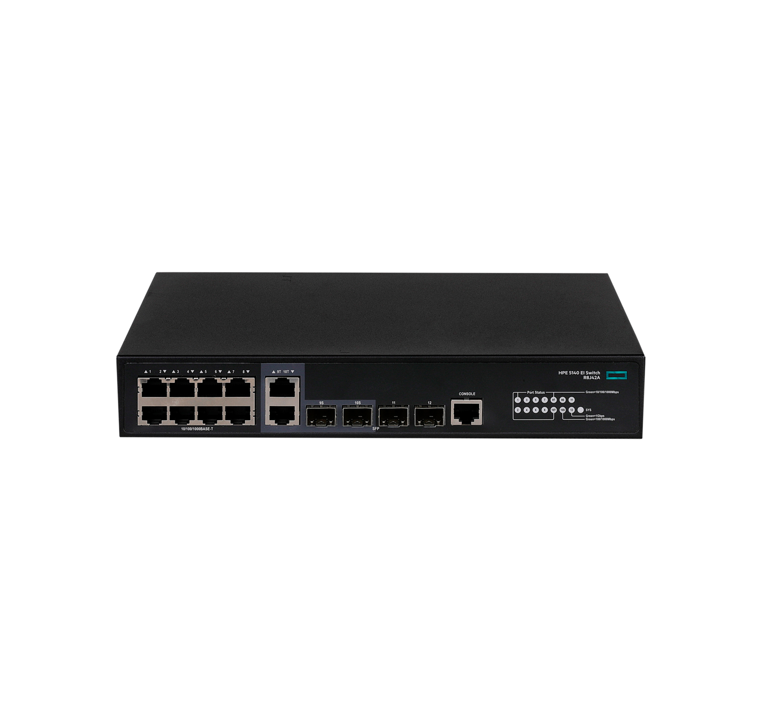 HPE FlexNetwork 5140 8G 2SFP 2XGT Combo EI - Switch - managed - PoE