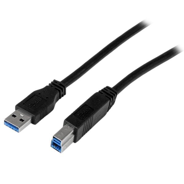 StarTech.com 2m zertifiziertes USB 3.0 SuperSpeed Kabel A auf B - Schwarz - USB 3 Anschlusskabel - Stecker/Stecker - USB-Kabel - USB Type B (M)