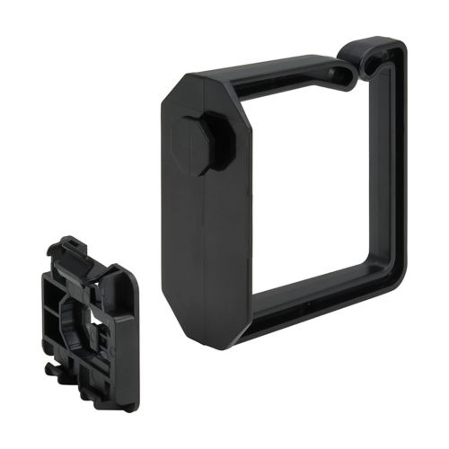 Eaton Tripp Lite Series Cable Management D-Rings for DIN Rails - Multi-Angle, 2U, Black, 2 Pack - D-Ring-Kabelführungskit (horizontal / vertikal)