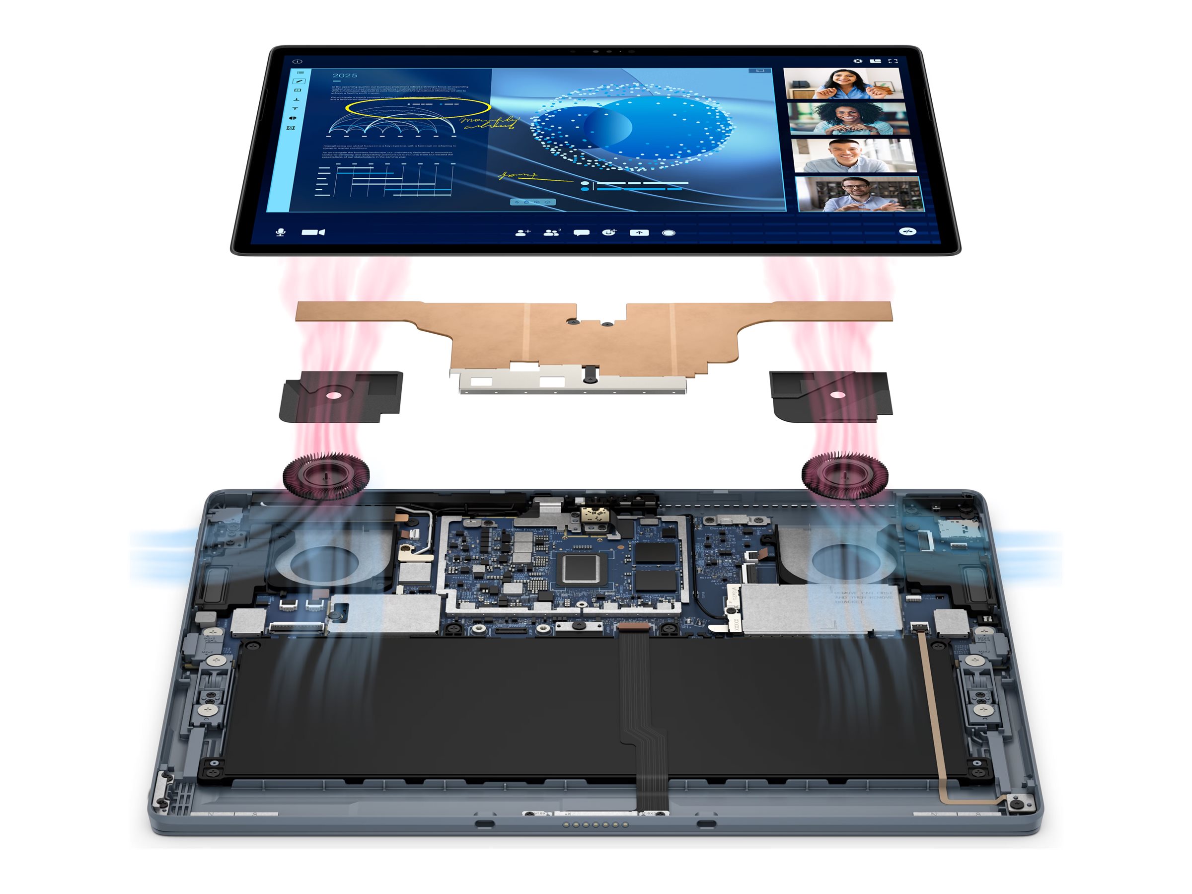 Dell Latitude 7350 Detachable - Tablet - mit abnehmbarer Tastatur - Intel Core Ultra 7 164U / 1.1 GHz - Evo - Win 11 Pro - Intel Graphics - 16 GB RAM - 512 GB SSD NVMe, TLC, Class 35 - 32.917 cm (12.96")