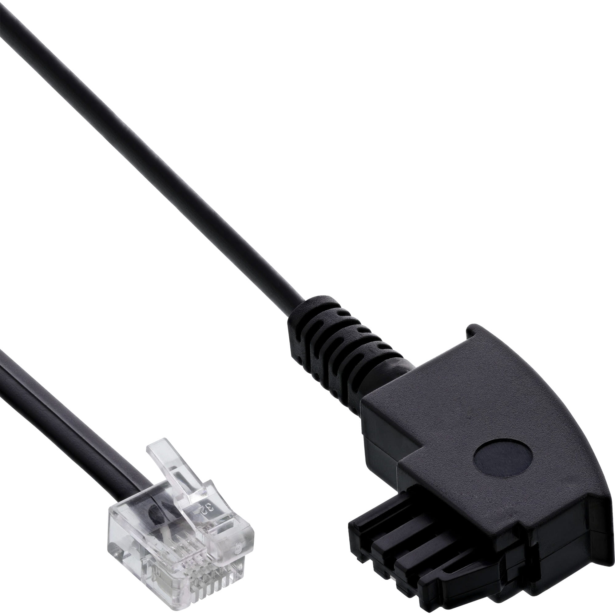 InLine TAE-F Kabel für DSL Splitter - TAE-F an Western 6/2 DEC - 0,5 m