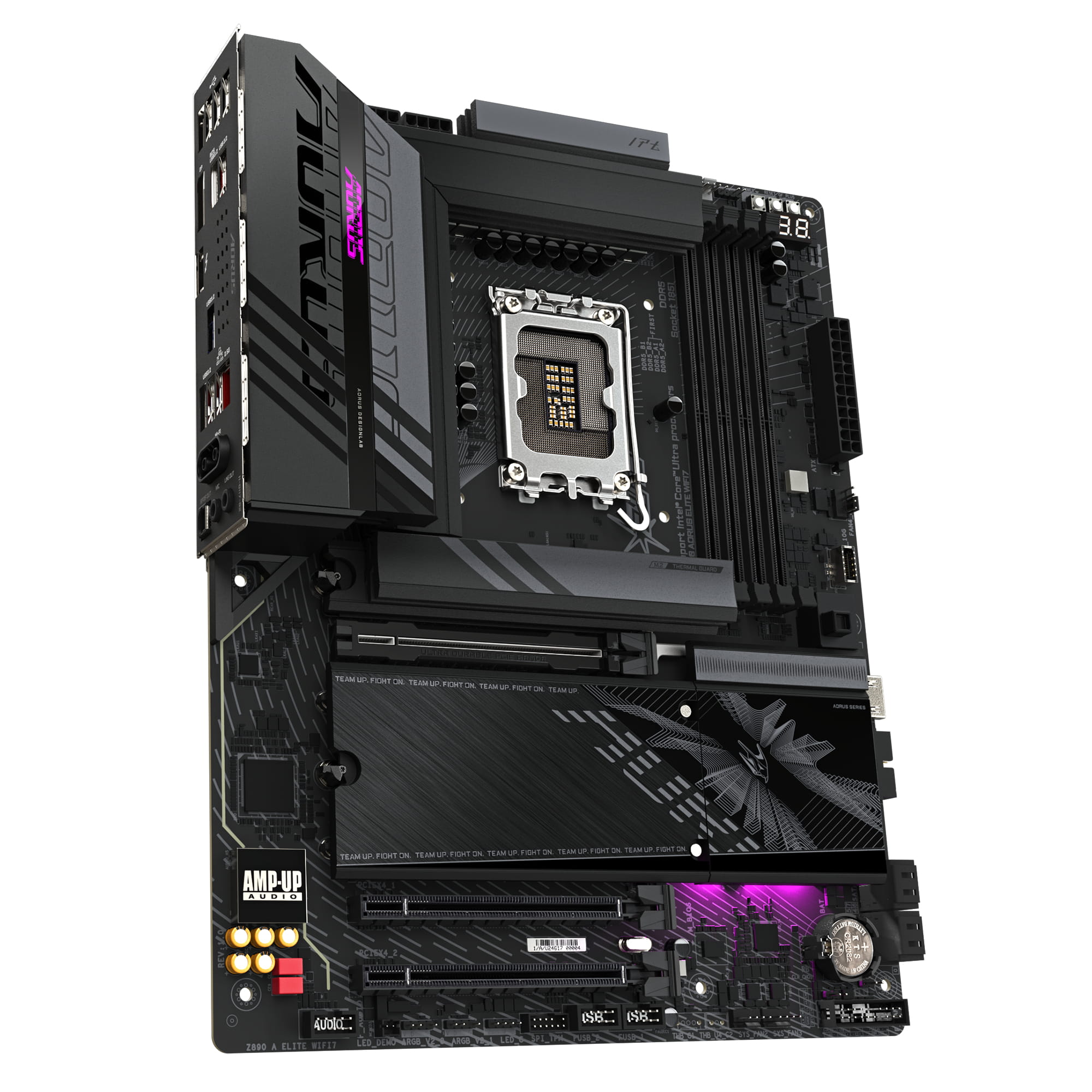 Gigabyte AORUS Z890 ELITE WIFI7 - Motherboard - ATX - LGA1851-Sockel - Z890 Chipsatz - USB-C 3.2 Gen2, USB 3.2 Gen 1, USB4 - Bluetooth, Wi-Fi 7, 2.5 Gigabit LAN - Onboard-Grafik (CPU erforderlich)