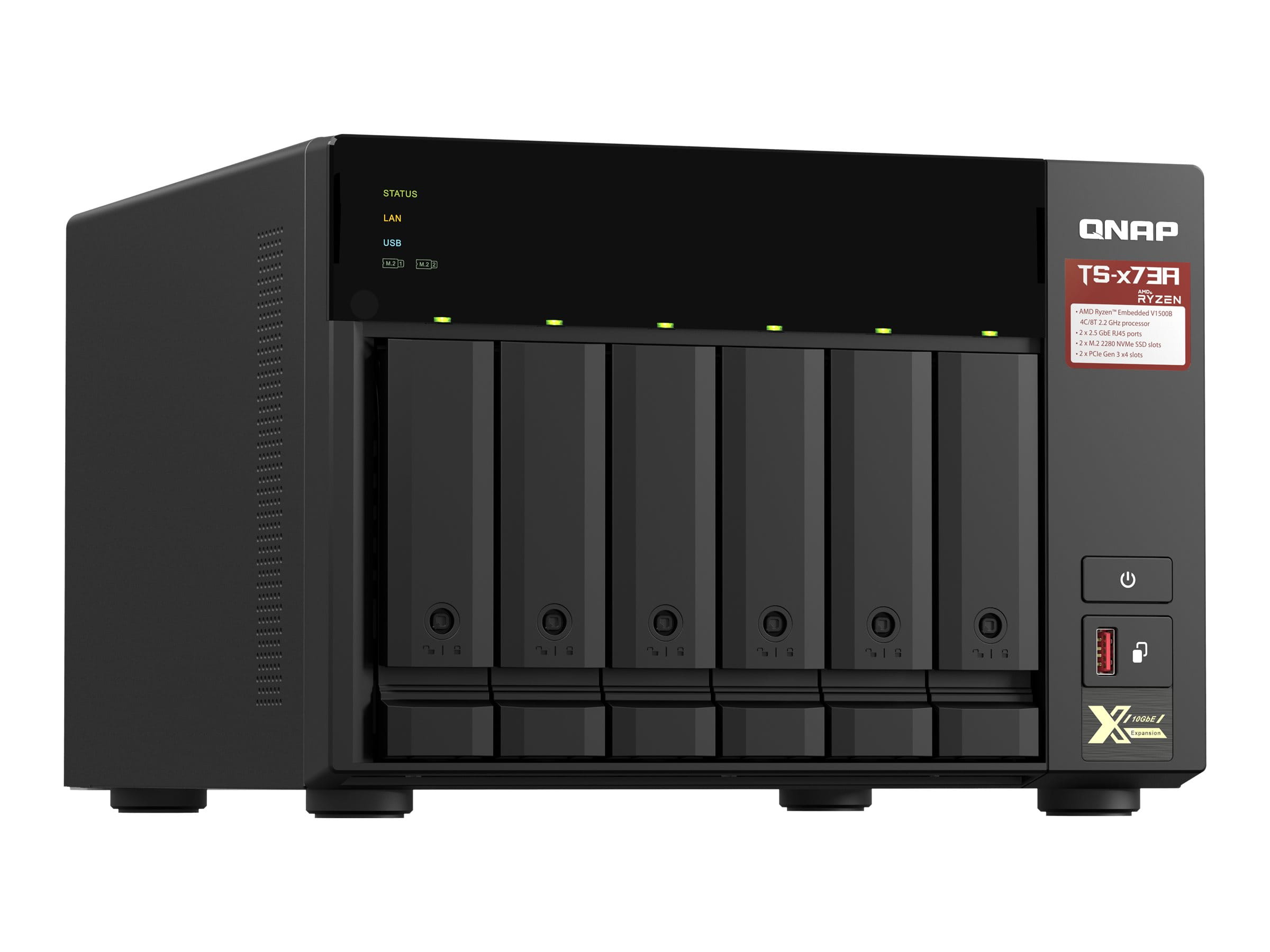 QNAP TS-673A - NAS-Server - 6 Schächte - SATA