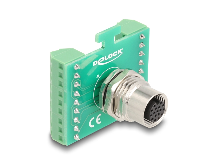 Delock Netzwerkadapter - 17 pin M12 (W) zu