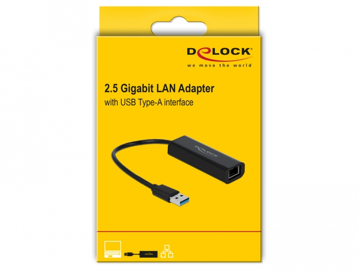 Delock Netzwerkadapter - USB 3.1 Gen 1 - 100M/1G/2.5G
