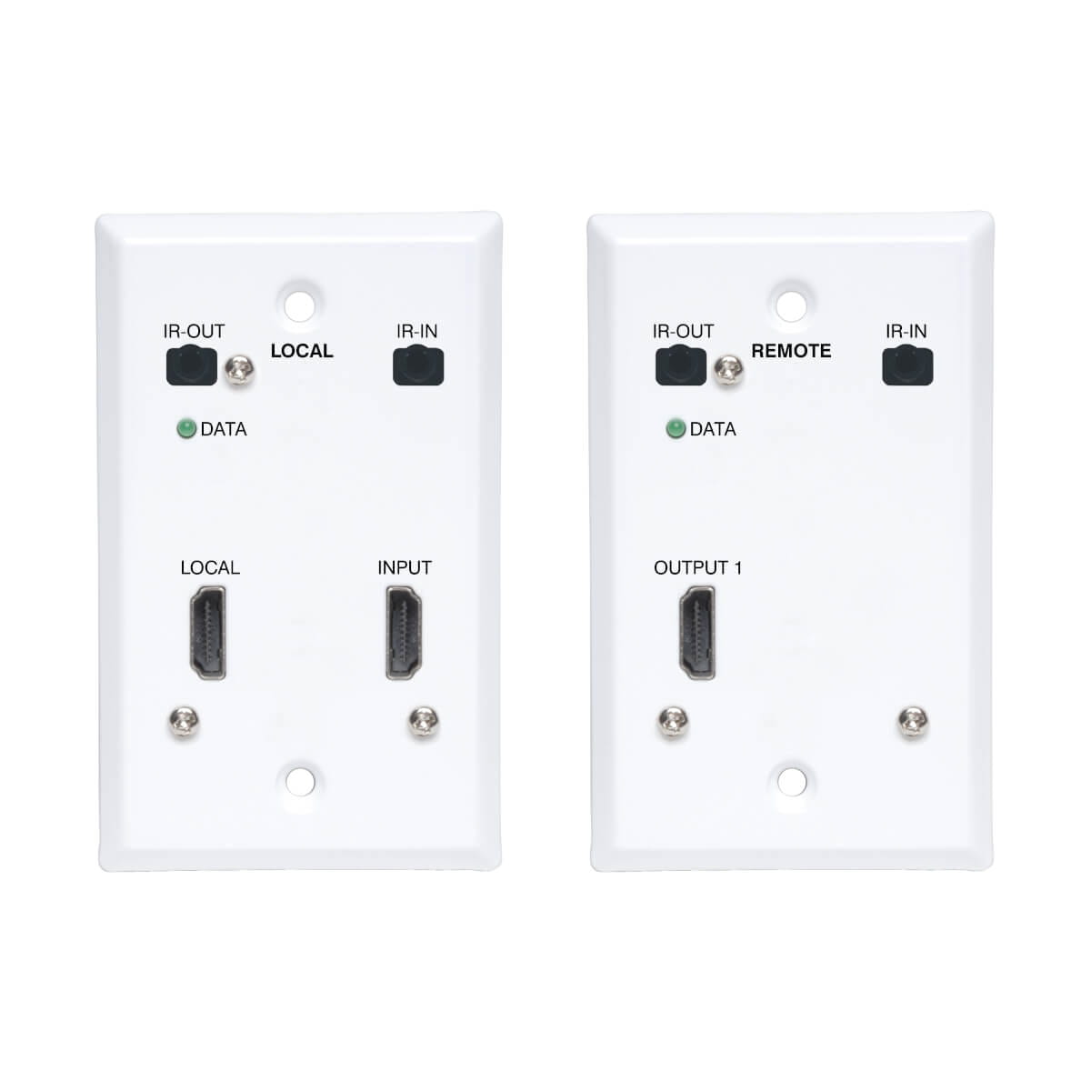 Tripp Eaton Tripp Lite Series HDMI over Cat6 Extender Kit, Wallplate Transmitter and Receiver, 4K 60Hz, 4:4:4, IR, PoC, HDR, HDCP 2.2, 230 ft., TAA