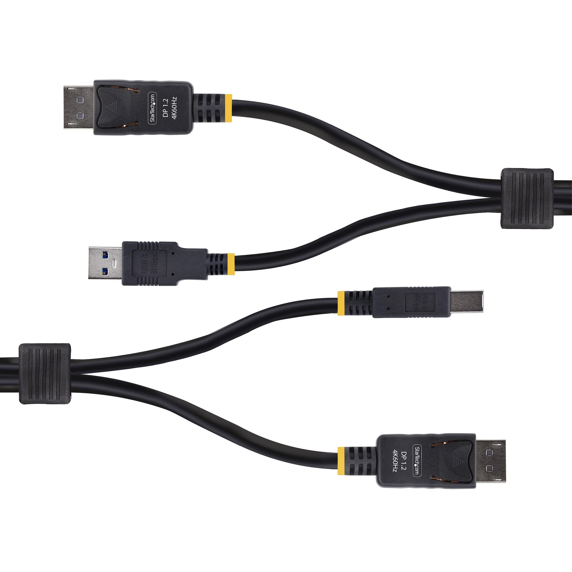 StarTech.com 6ft (1.8m) DisplayPort and USB 5Gbps KVM Cable - Tastatur- / Video- / Maus- (KVM-)