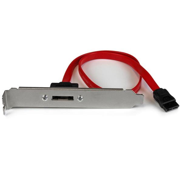 StarTech.com 45cm 1 Port SATA auf eSATA Slotblech Adapter - Buchse/Stecker - SATA-Blende, intern/extern - Serial ATA 150/300/600 - SATA (W)