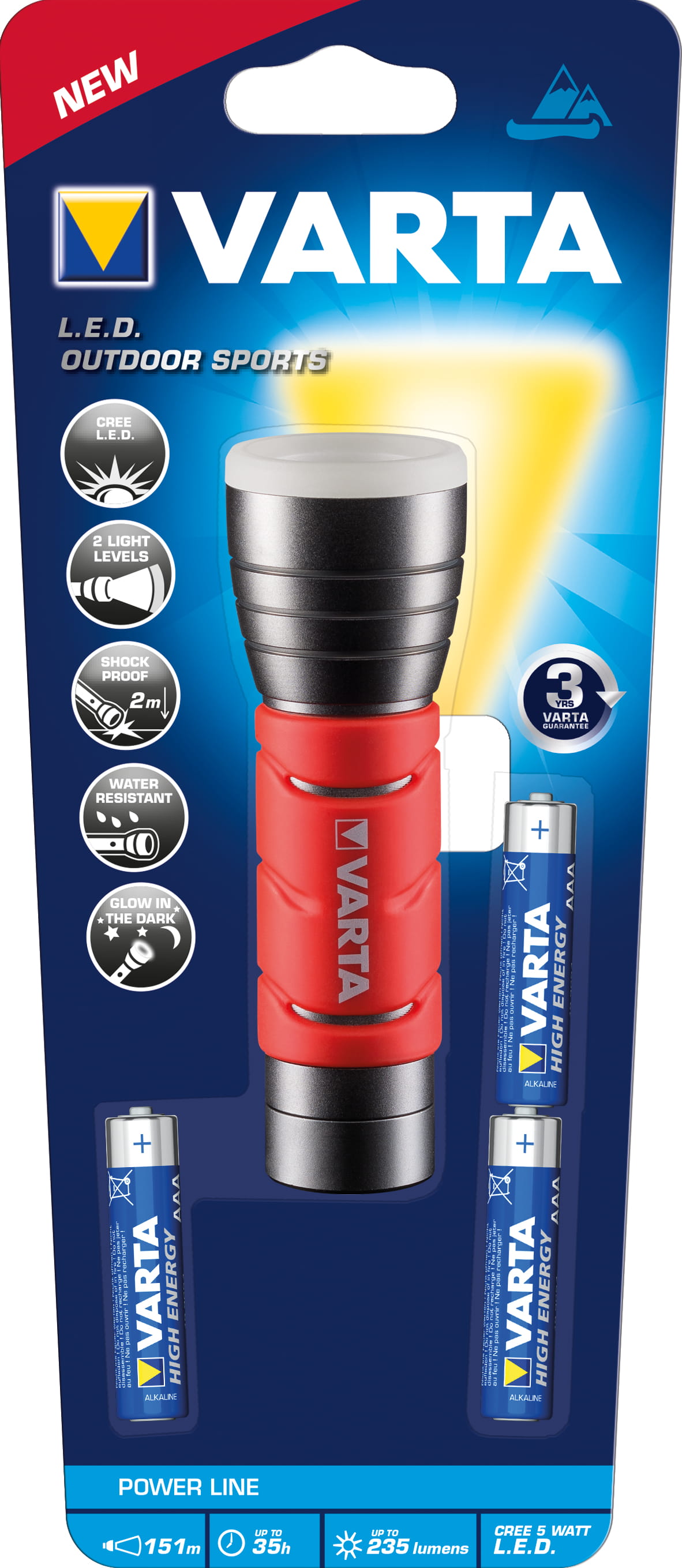 Varta Active Outdoor Sports F10 - Taschenlampe