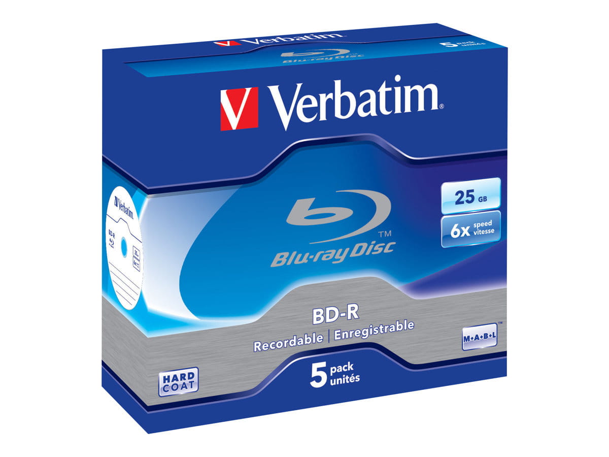 Verbatim 5 x BD-R - 25 GB 6x - Jewel Case (Schachtel)