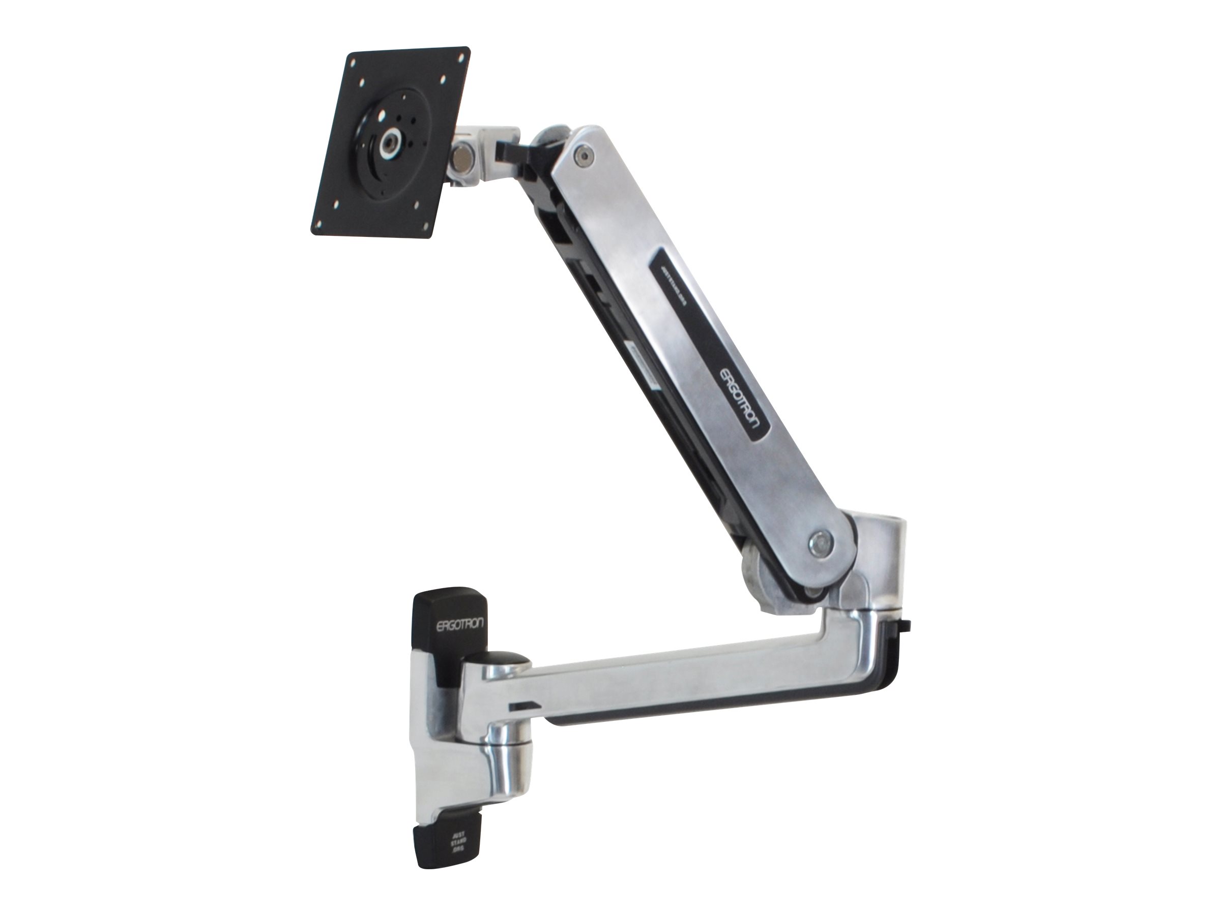 Ergotron LX - Befestigungskit (Steh-Sitz-Arm, Verlängerung, Basis, VESA-Adapter) - für LCD-Display - Kapazität 3,2 - 11,3 kg - Polished Aluminum - Bildschirmgröße: bis zu 106,7 cm (bis zu 42 Zoll)
