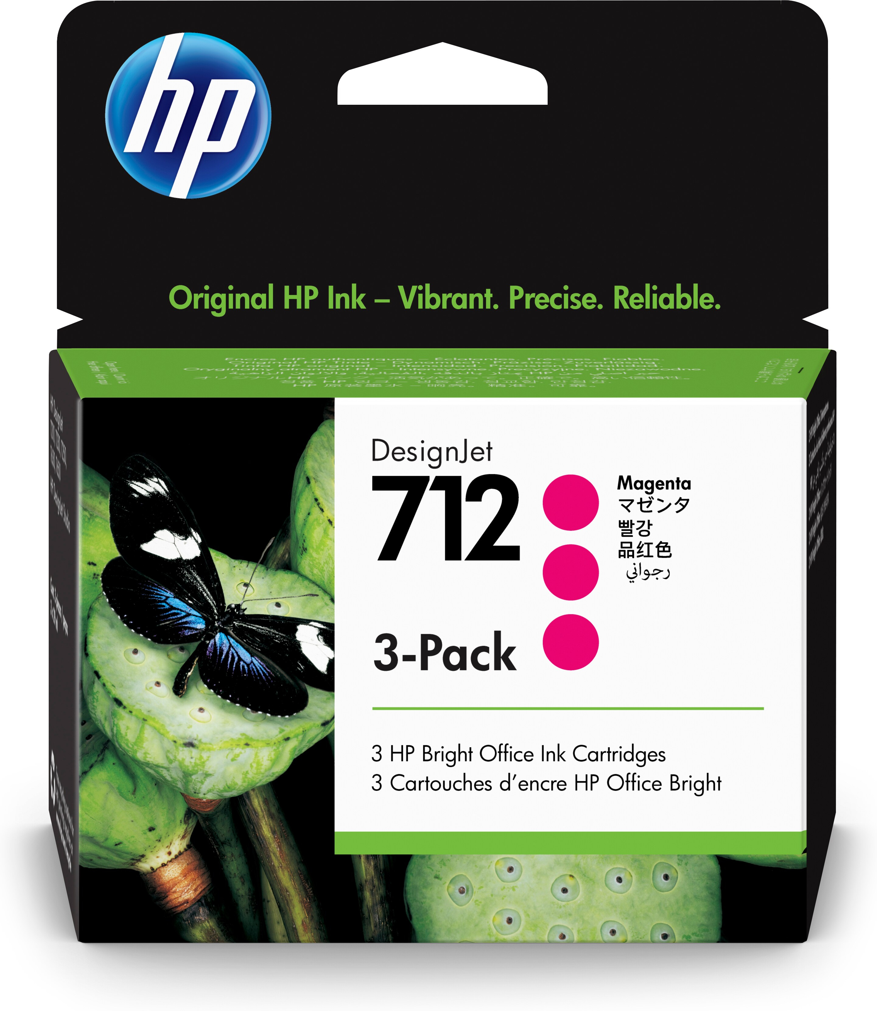 HP 712 - 3er-Pack - 29 ml - Magenta - original