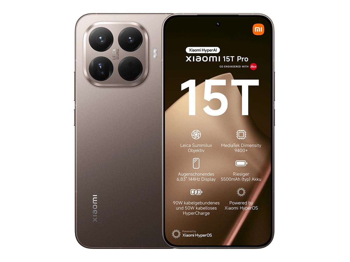 Xiaomi 15T Pro - 5G Smartphone - Dual-SIM - RAM 12 GB / Interner Speicher 512 GB - OLED-Display - 6.83" - 2772 x 1280 Pixel (144 Hz)