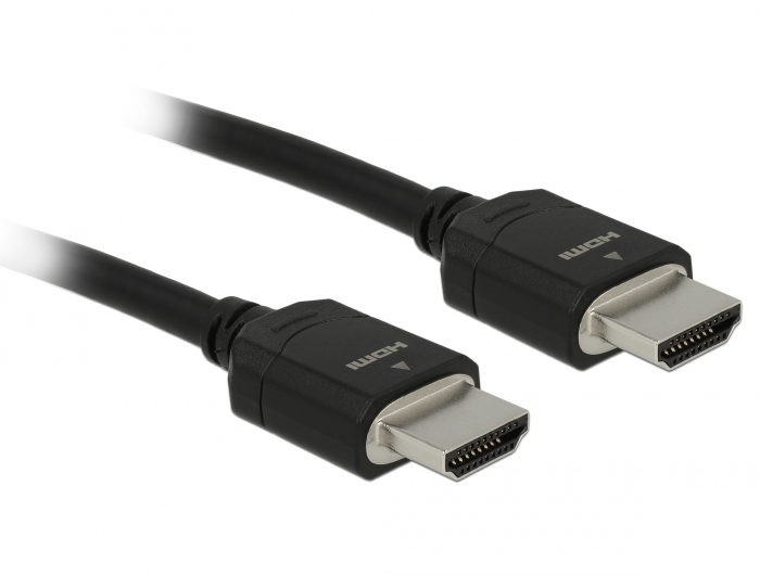 Delock Ultra High Speed - HDMI-Kabel - HDMI männlich zu HDMI männlich - 1 m - Dreifachisolierung - Schwarz - Dolby DTS-HD Master Audio-Unterstützung, Dolby TrueHD-Unterstützung, unterstützt 21:9 Kinoformat, unterstützt 8K UHD (7680 x 4320)