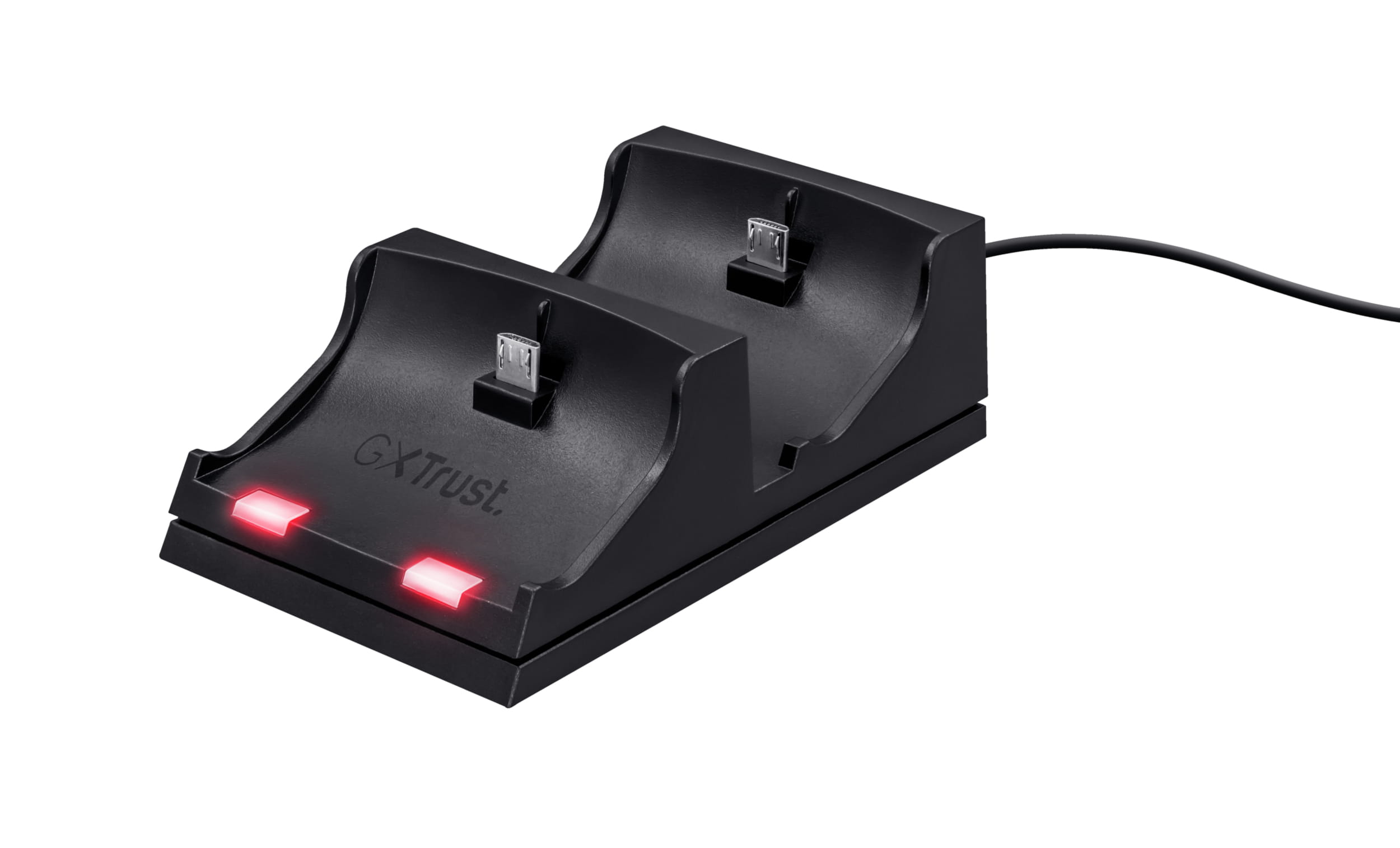 Trust GXT 235 Duo Charging Dock - Ladeständer - 2 Ausgabeanschlussstellen (Micro-USB Typ B)