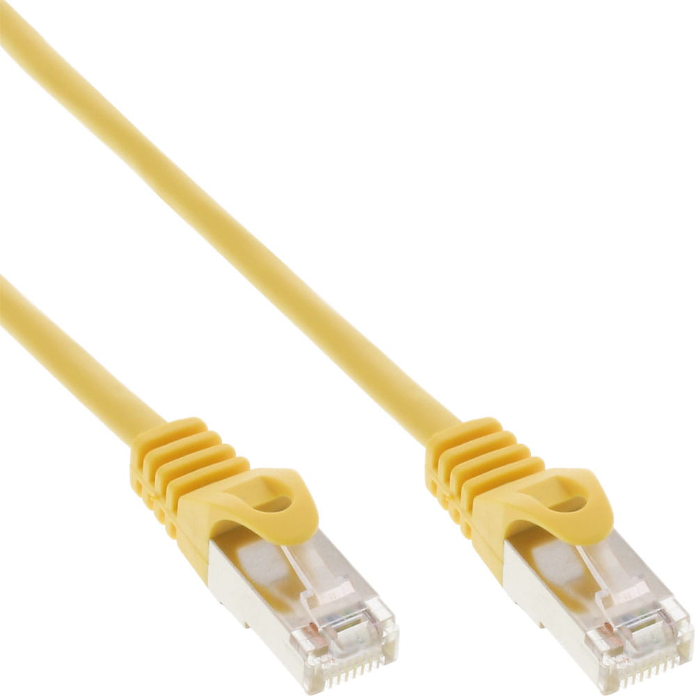 InLine Patchkabel - F/UTP - Cat.5e - gelb - 1m