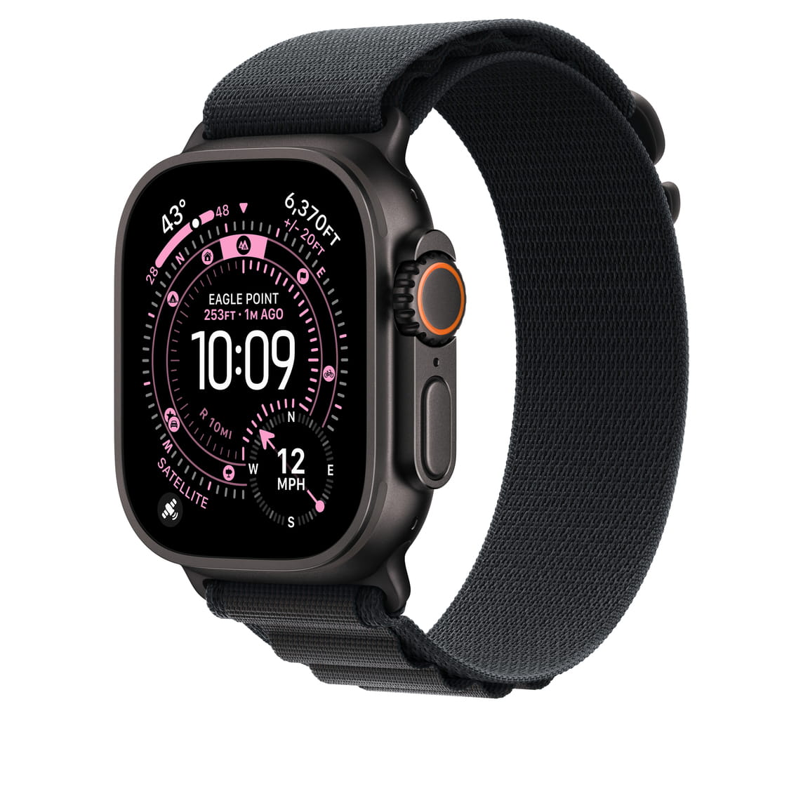 Apple Loop für Smartwatch - 49 mm, schwarze