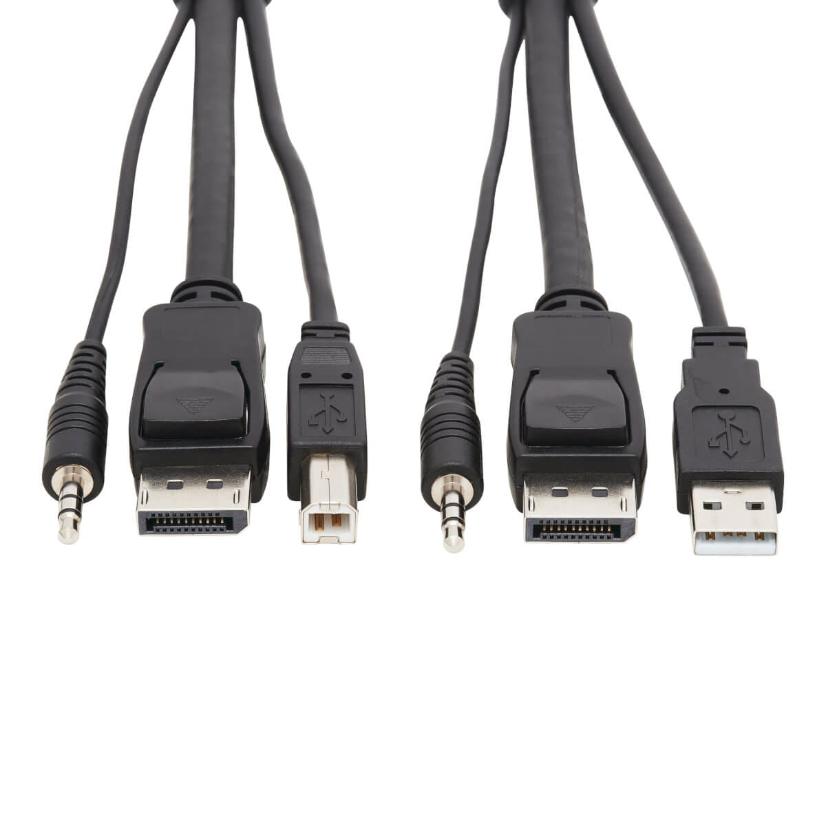 Tripp Eaton Tripp Lite Series DisplayPort KVM Cable Kit, 3 in 1 - 4K DisplayPort, USB, 3.5 mm Audio (3xM/3xM)