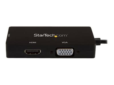 StarTech.com 4K USB C to HDMI, VGA & DVI Multi Port Video Display Adapter for Mac / Windows Laptop & Monitor (CDPVGDVHDBP)