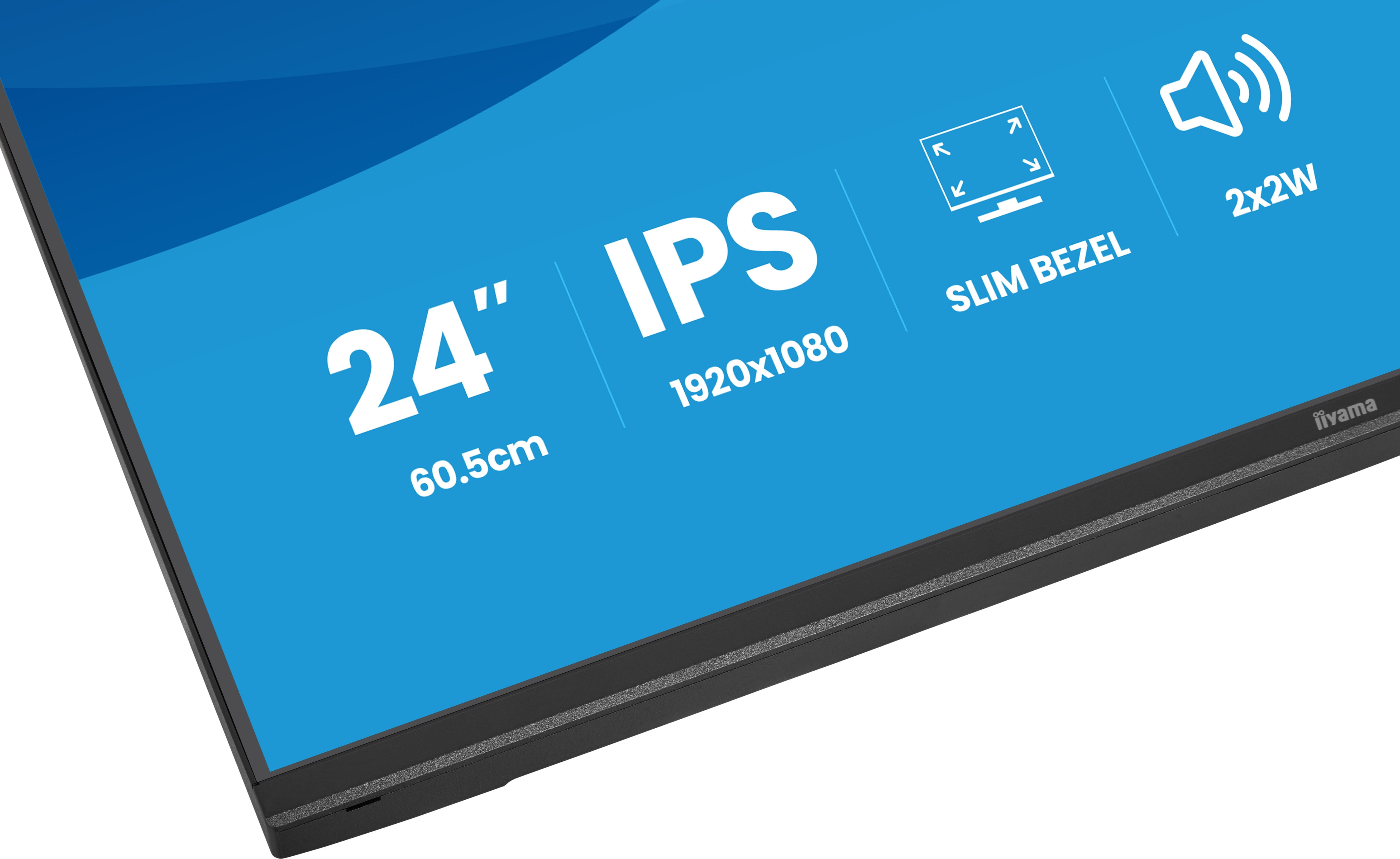 Iiyama ProLite X2497HSU-B1, 60,5 cm (23.8"), 1920 x 1080 Pixel, Full HD, LED, 4 ms, Schwarz