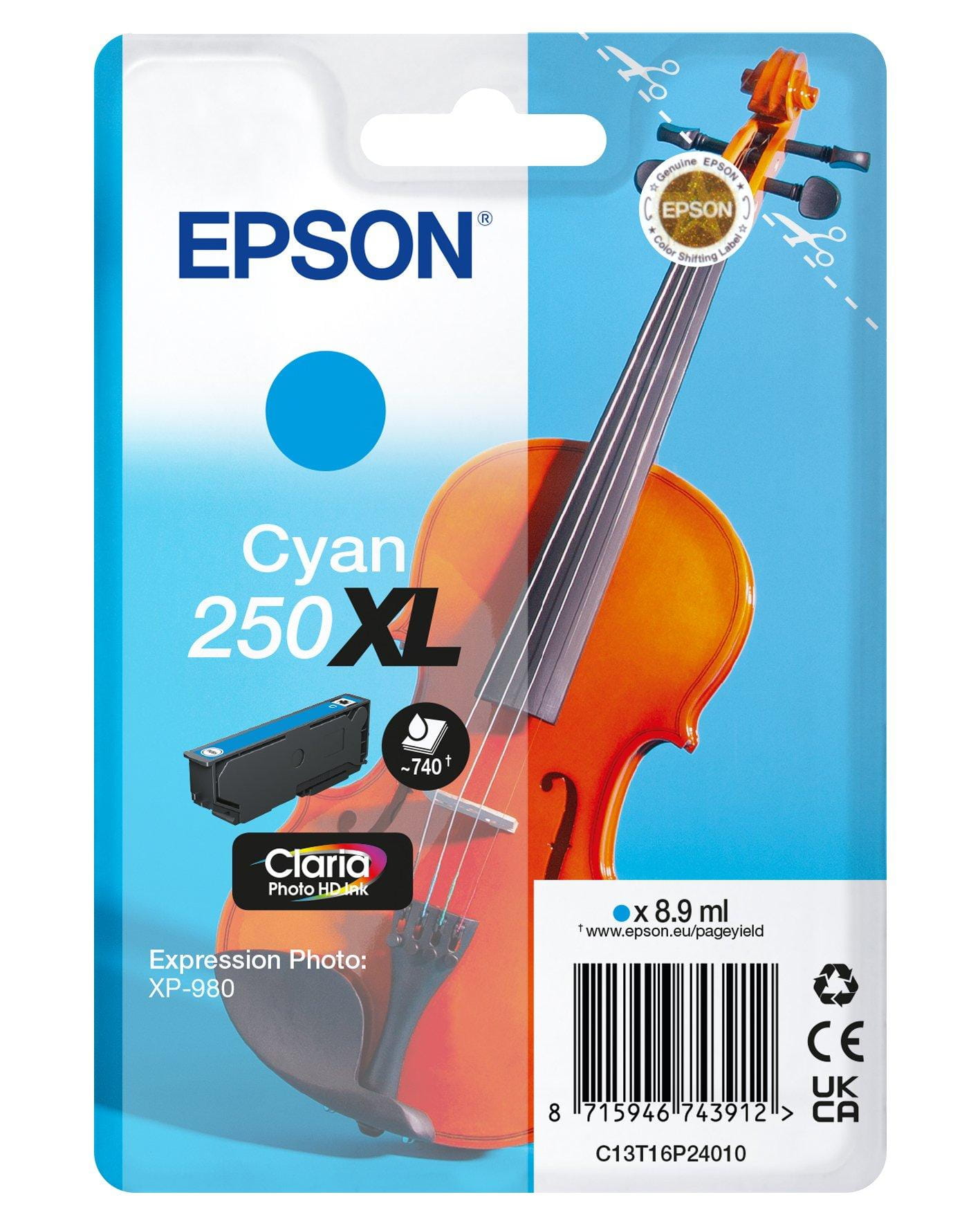 Epson 250XL - 8.9 ml - XL - Cyan - original
