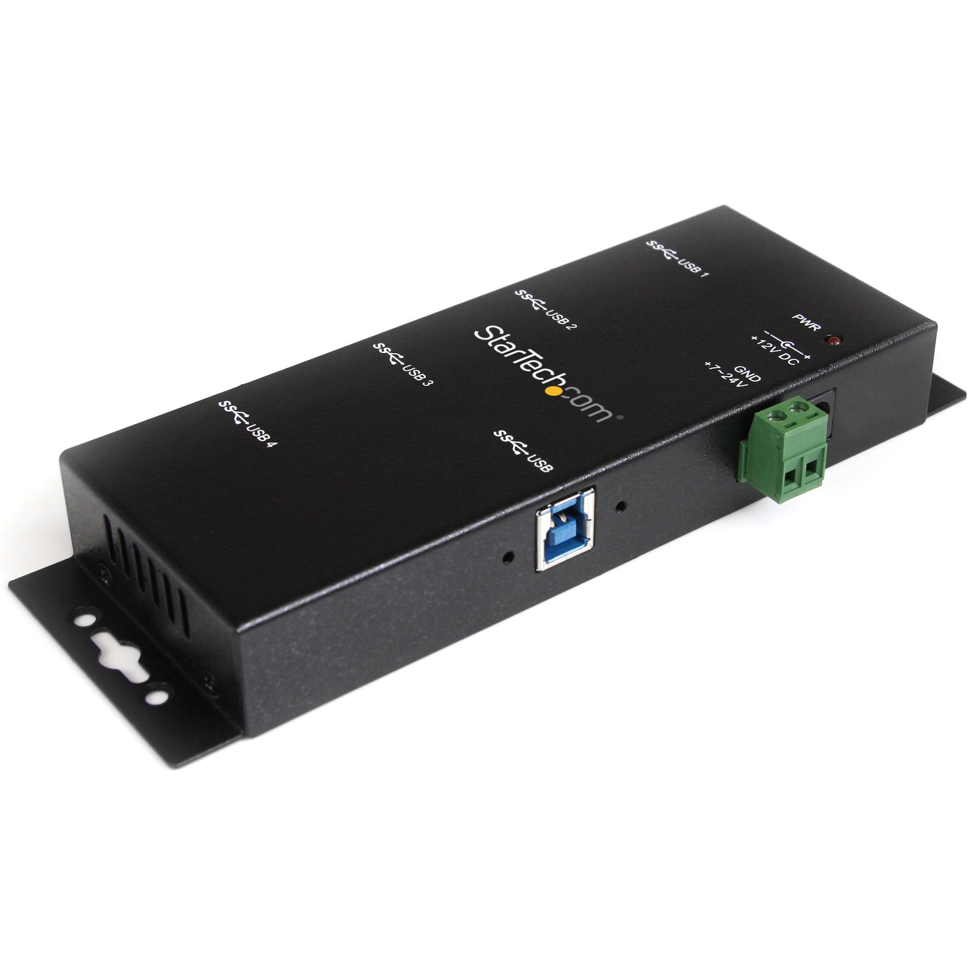 StarTech.com Montierbarer 4 Port Industrieller USB 3.0 SuperSpeed Hub inkl. Netzteil