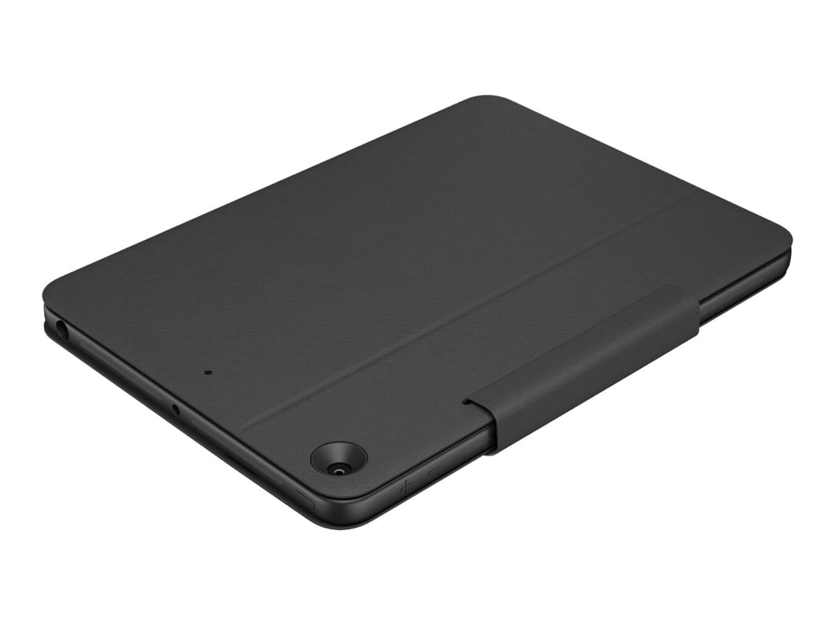 Logitech Rugged Folio - Tastatur und Foliohülle - Apple Smart connector - QWERTZ - Schweizerisch - Graphite - für Apple 10.9-inch iPad (10. Generation)