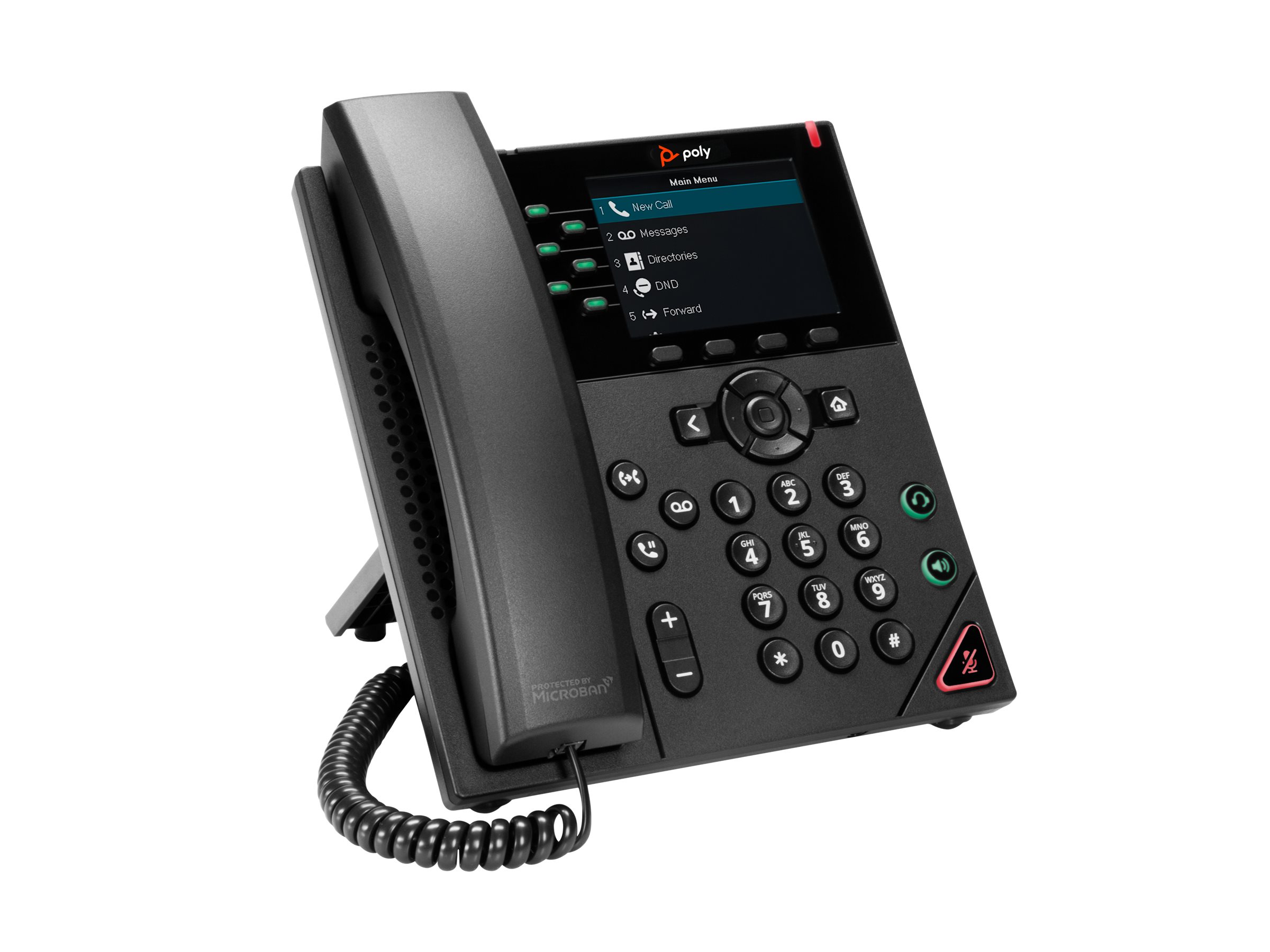 HP Poly VVX 350 - VoIP-Telefon - dreiweg Anruffunktion