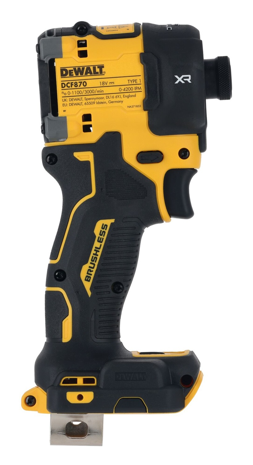 DEWALT DCF870NT-XJ, Schlagschrauber, Gebürstet, Schwarz, Gelb, 1/4", 3000 RPM, 56 Nm