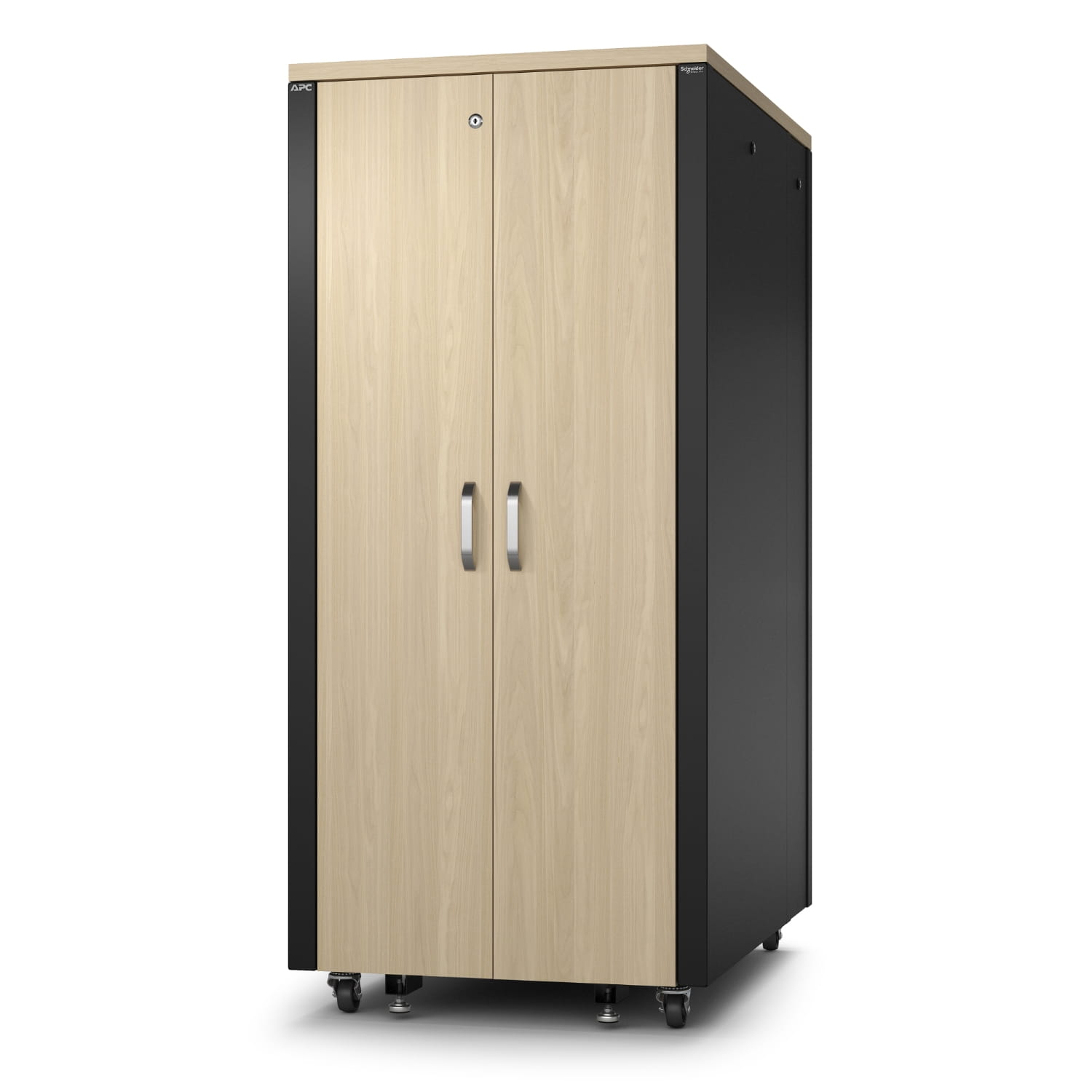 APC NetShelter - Schrank - schallisoliert - Wechselstrom 230 V - Ahorn - 32U - 48.3 cm (19")