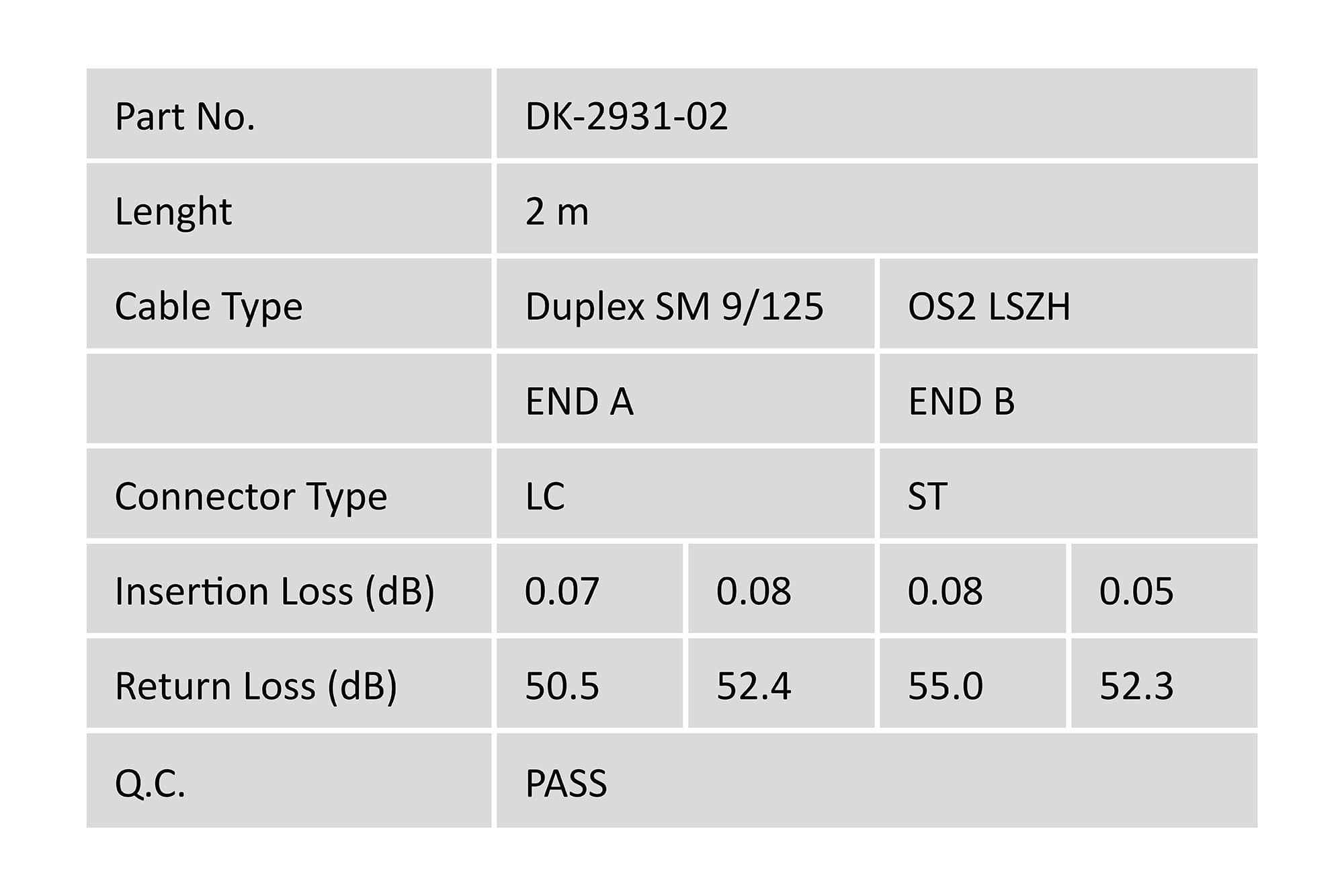 DIGITUS LWL Singlemode Patchkabel, LC / ST