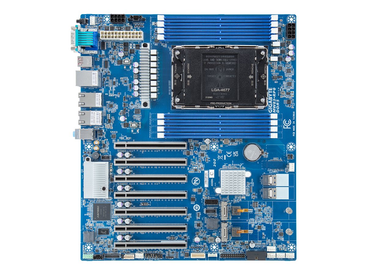 Gigabyte MW83-RP0 - 1.X - Motherboard - SSI CEB - LGA4677 Socket-E - W790 Chipsatz - USB-C 3.2 Gen 2x2, USB-C 3.2 Gen2, USB 3.2 Gen 1 - 2 x 10 Gigabit LAN - Onboard-Grafik - HD Audio (8-Kanal)