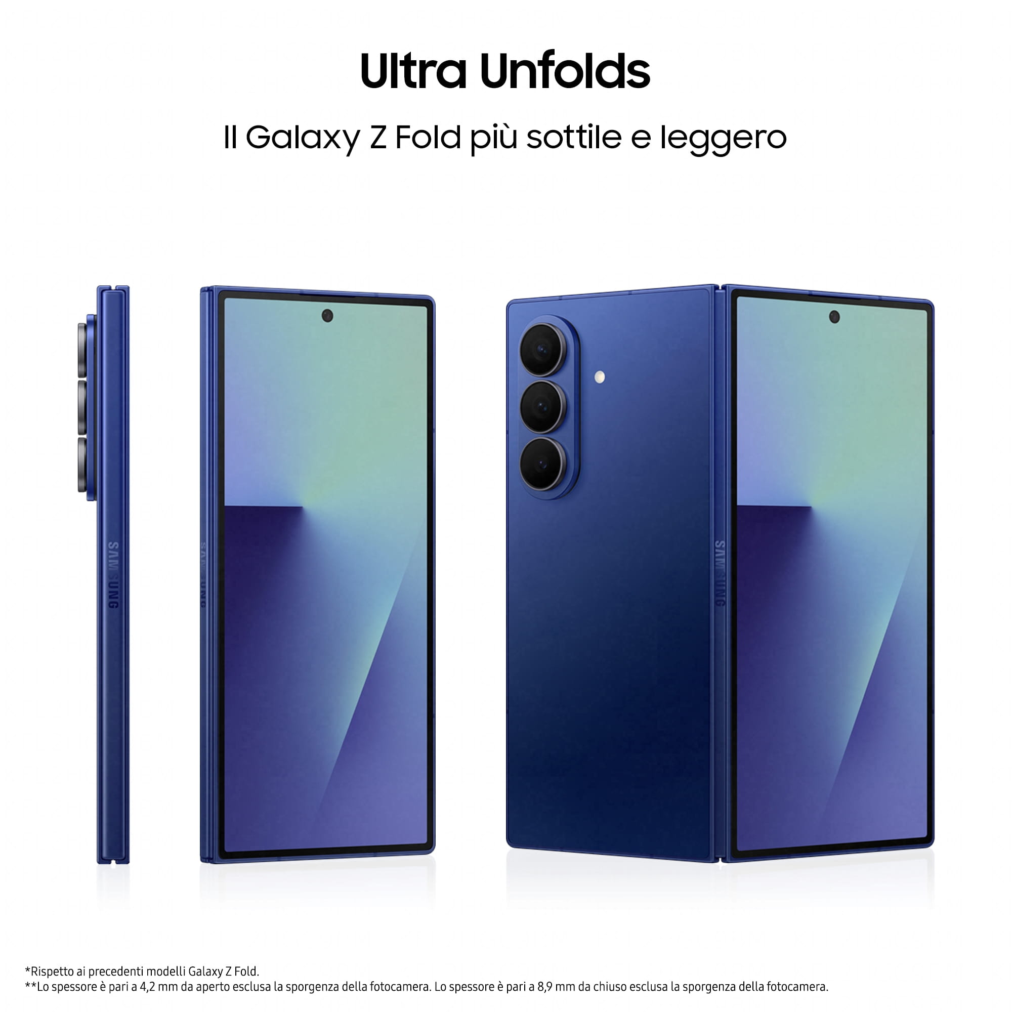 Samsung Galaxy Z Fold7 - 5G Smartphone - Dual-SIM - RAM 12 GB / Interner Speicher 256 GB - OLED display - 8" - 8" - 2184 x 1968 Pixel 2184 x 1968 Pixel (120 Hz)