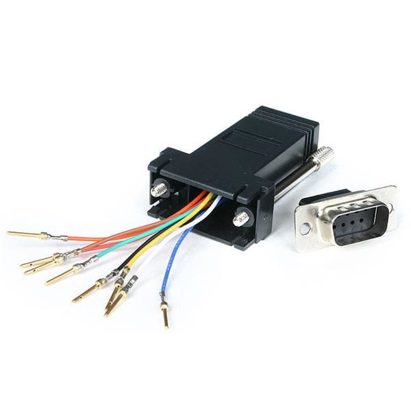 StarTech.com DB9 auf RJ45 Modular-Adapter - Stecker/Buchse - Seriell Adapter DB-9 / RJ-45 - St / Bu - Serieller Adapter - DB-9 (M)